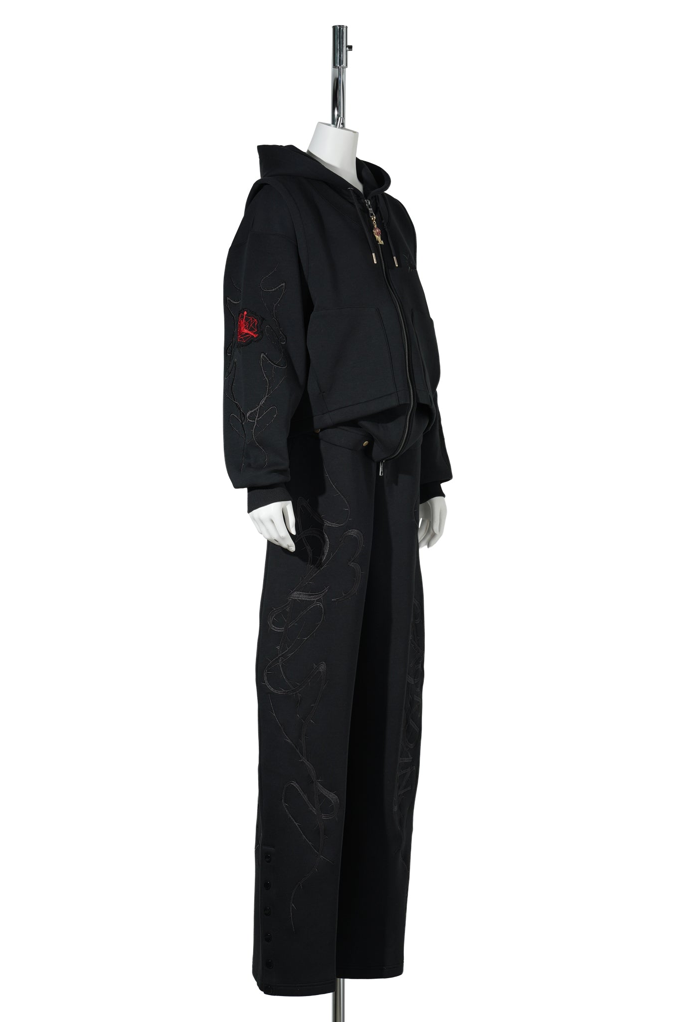 WOMEN’S JORDAN TEY JUMPSUIT SP / 010:BLACK/GYM RED