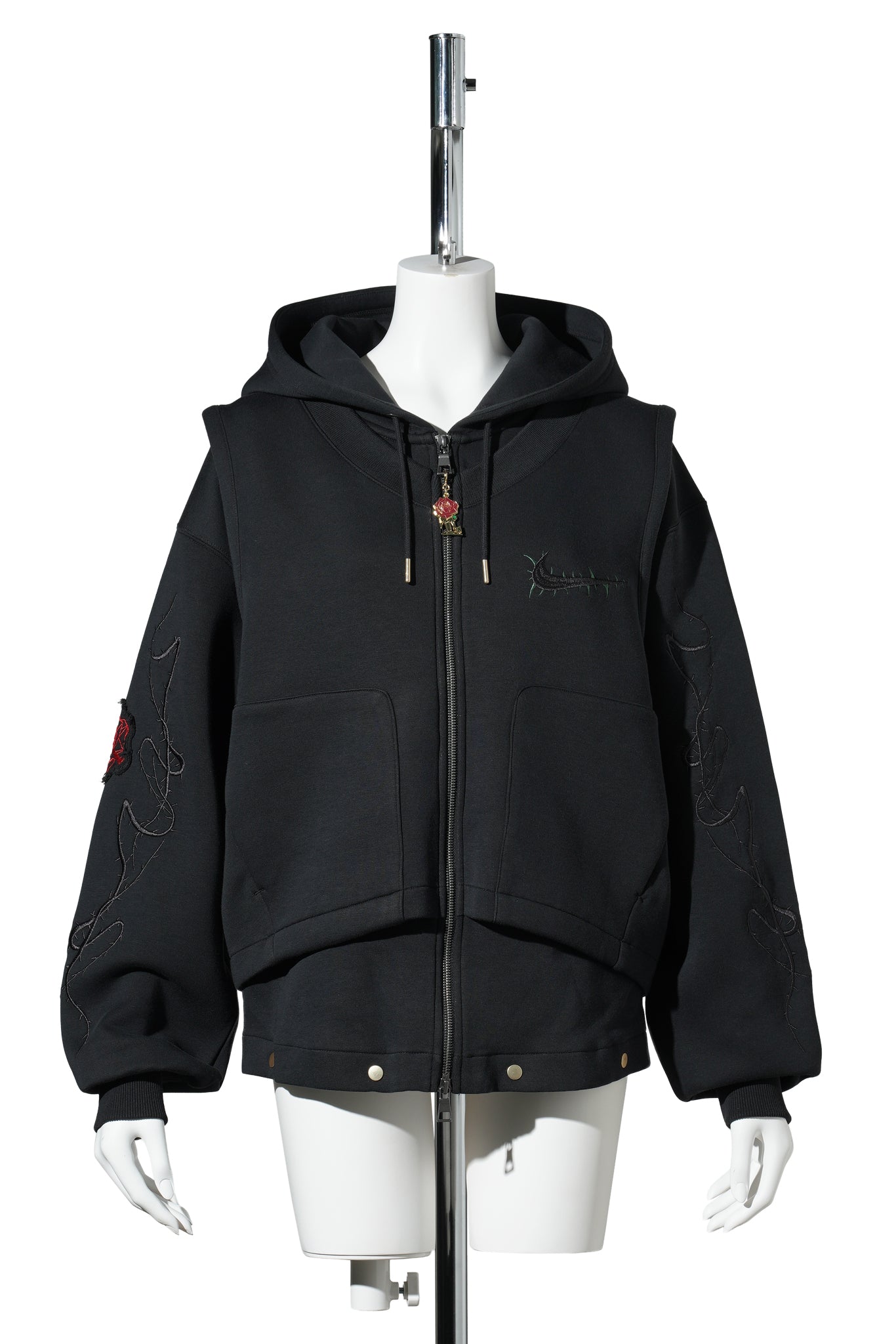 WOMEN’S JORDAN TEY JUMPSUIT SP / 010:BLACK/GYM RED