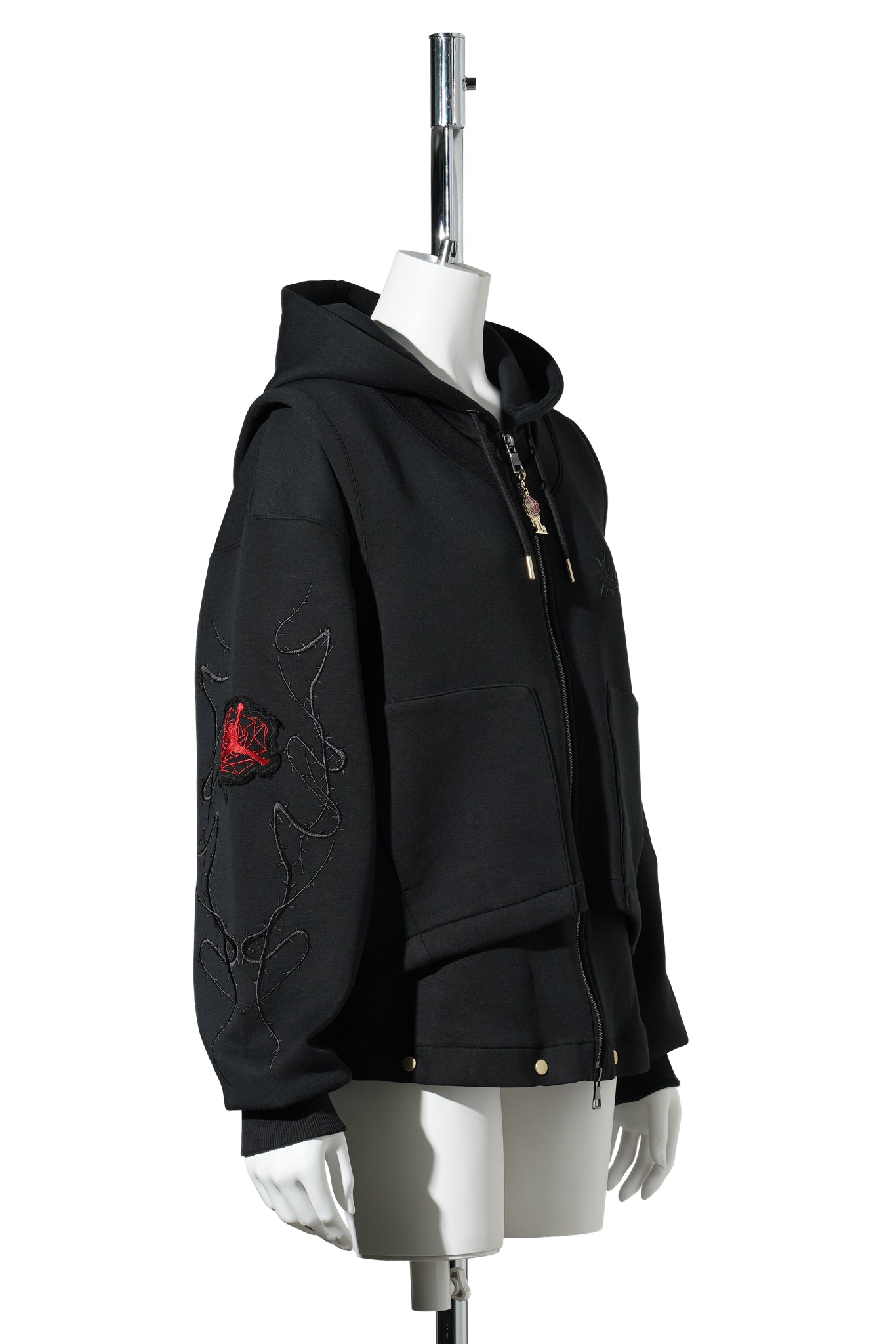 WOMEN’S JORDAN TEY JUMPSUIT SP / 010:BLACK/GYM RED