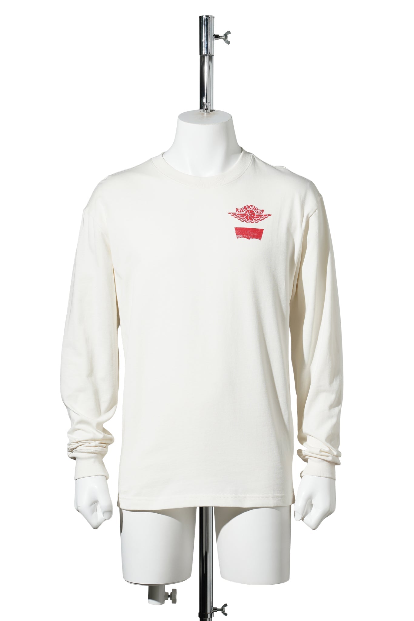 JORDAN x LEVI’S L/S T-SHIRT / 110:PALE IVORY/BLACK/UNIVERSITY RED