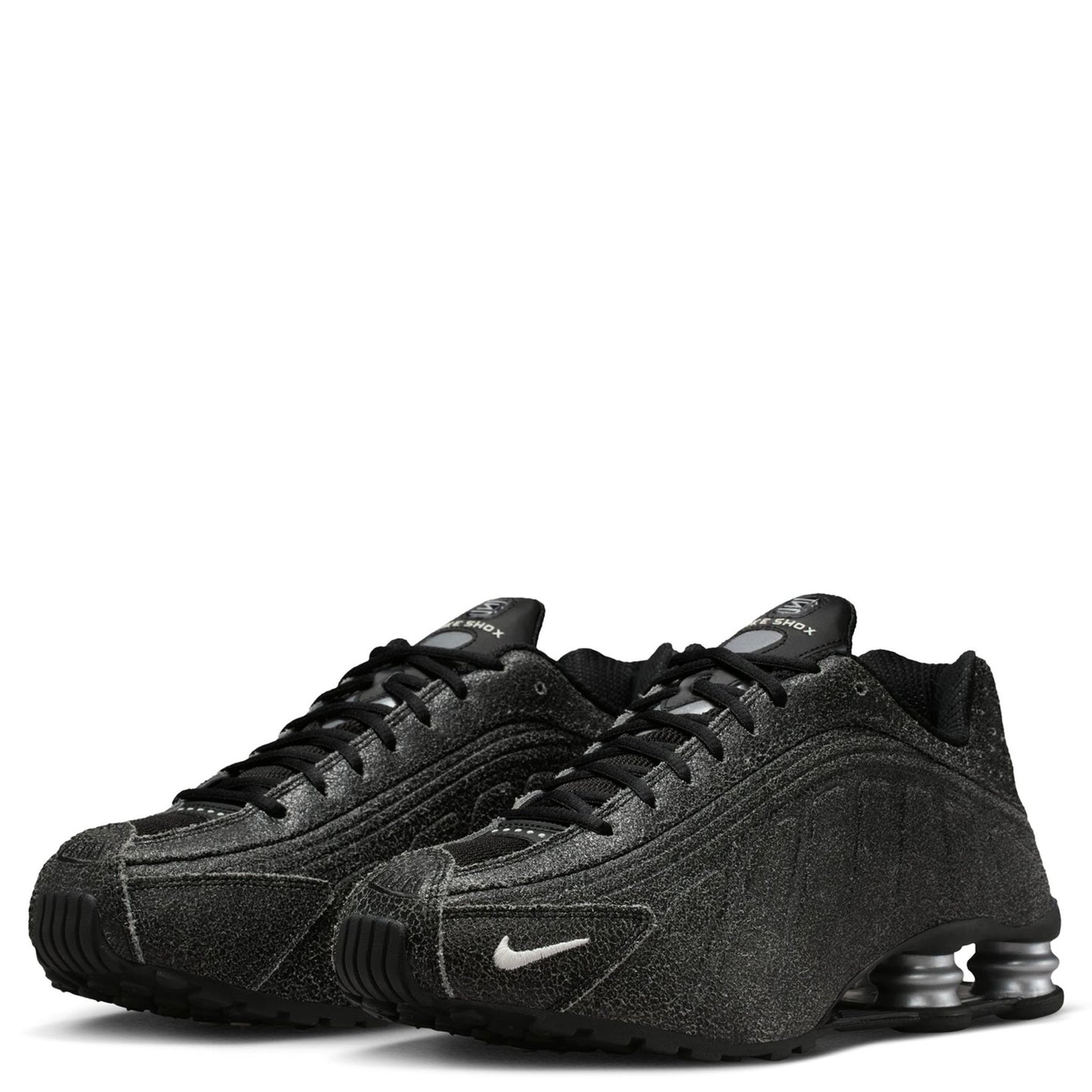 NIKE SHOX R4 QS / 002:BLACK/SAIL-LT SMOKE GREY