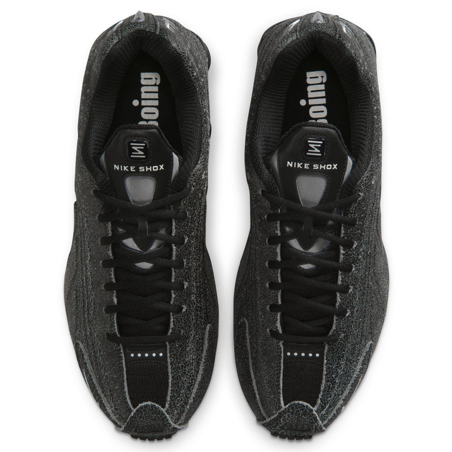 NIKE SHOX R4 QS / 002:BLACK/SAIL-LT SMOKE GREY