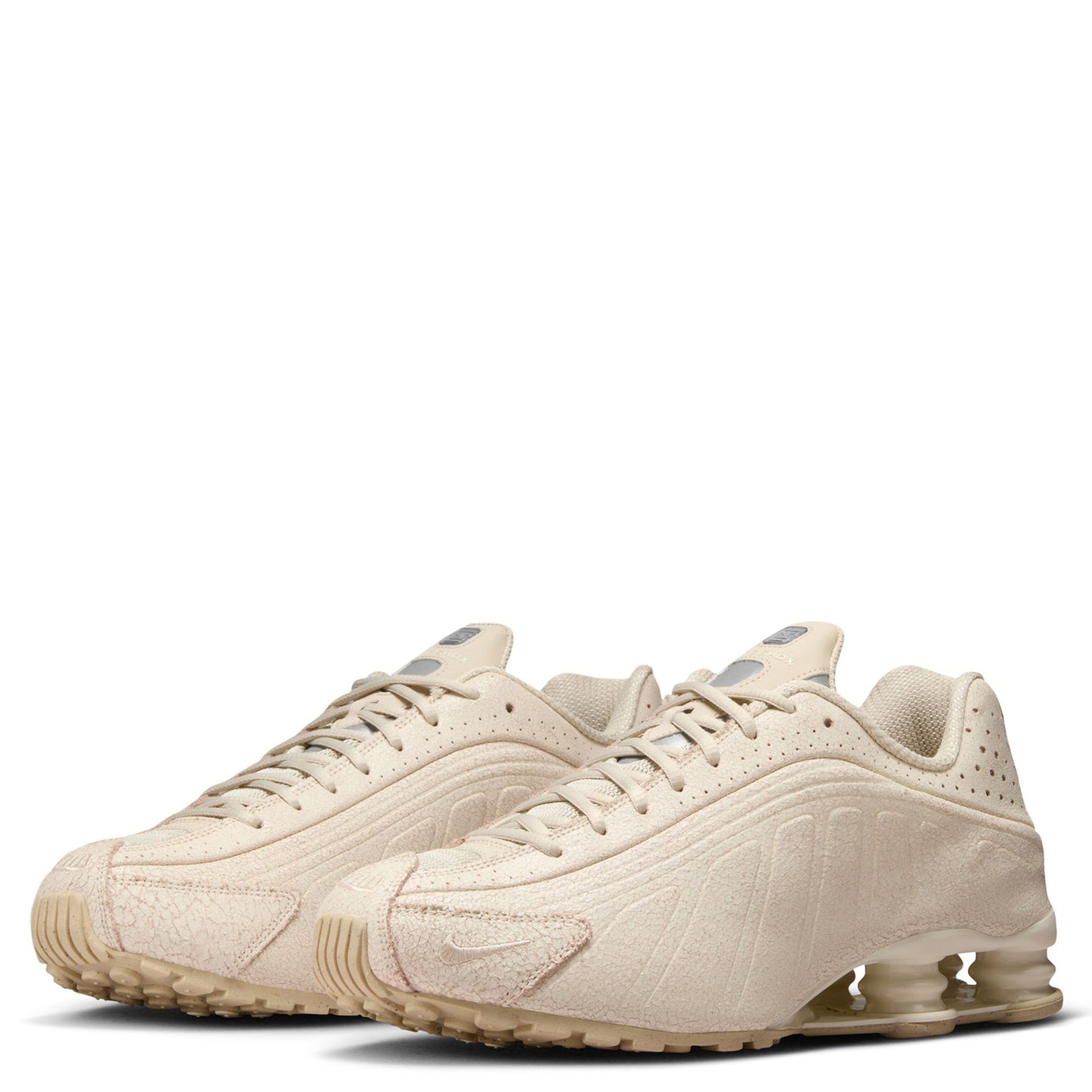 NIKE SHOX R4 QS / 100:NATURAL/NET-METALLIC SILVER