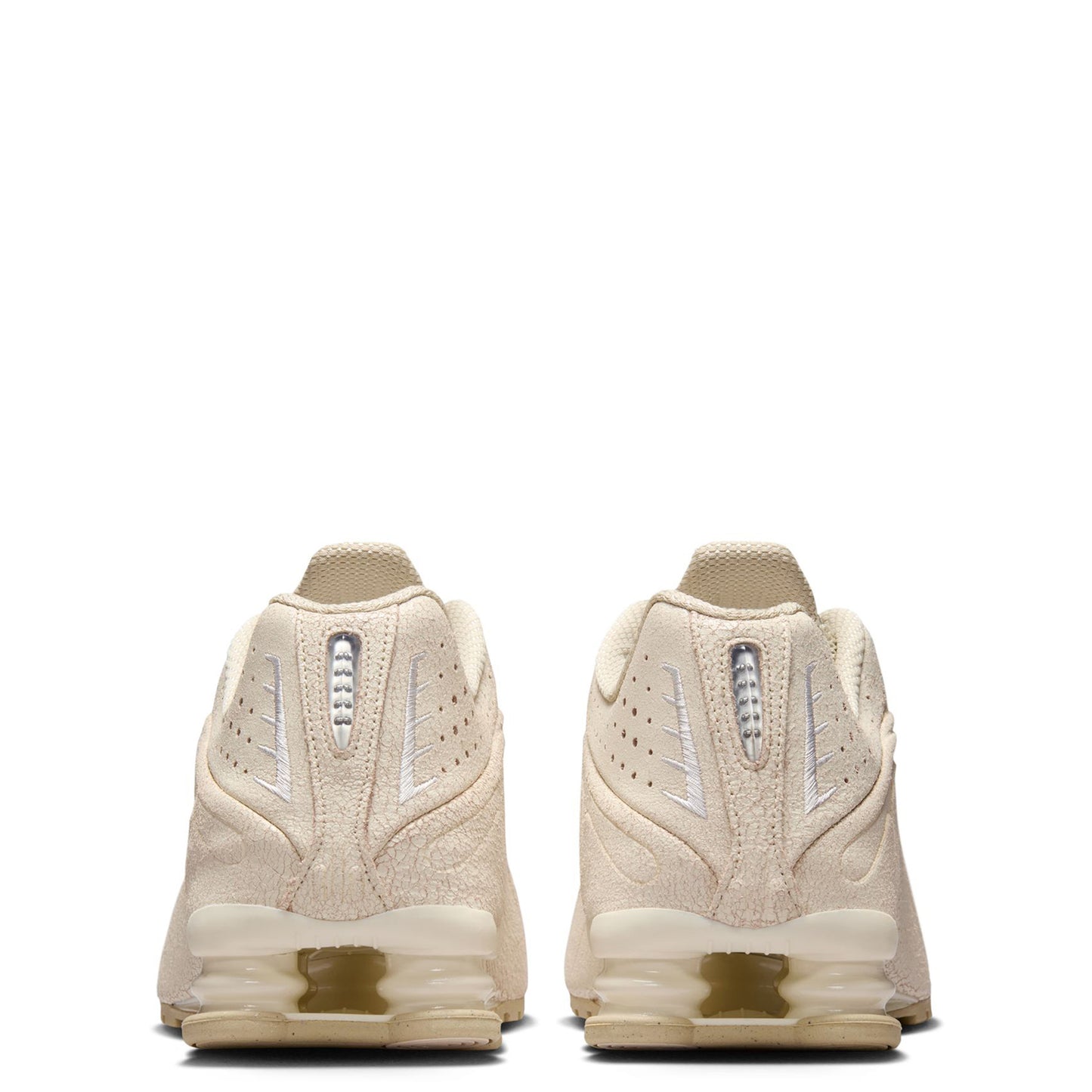 NIKE SHOX R4 QS / 100:NATURAL/NET-METALLIC SILVER