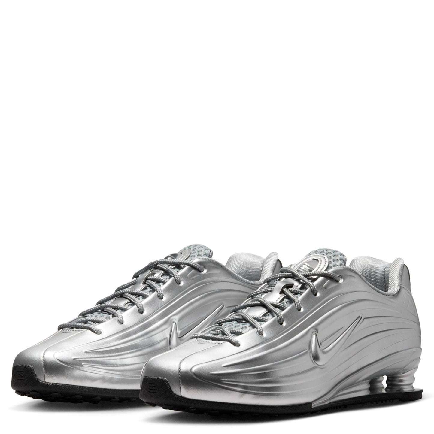W NIKE SHOX Z / 002:SILVER/METALLIC SILVER-BLACK