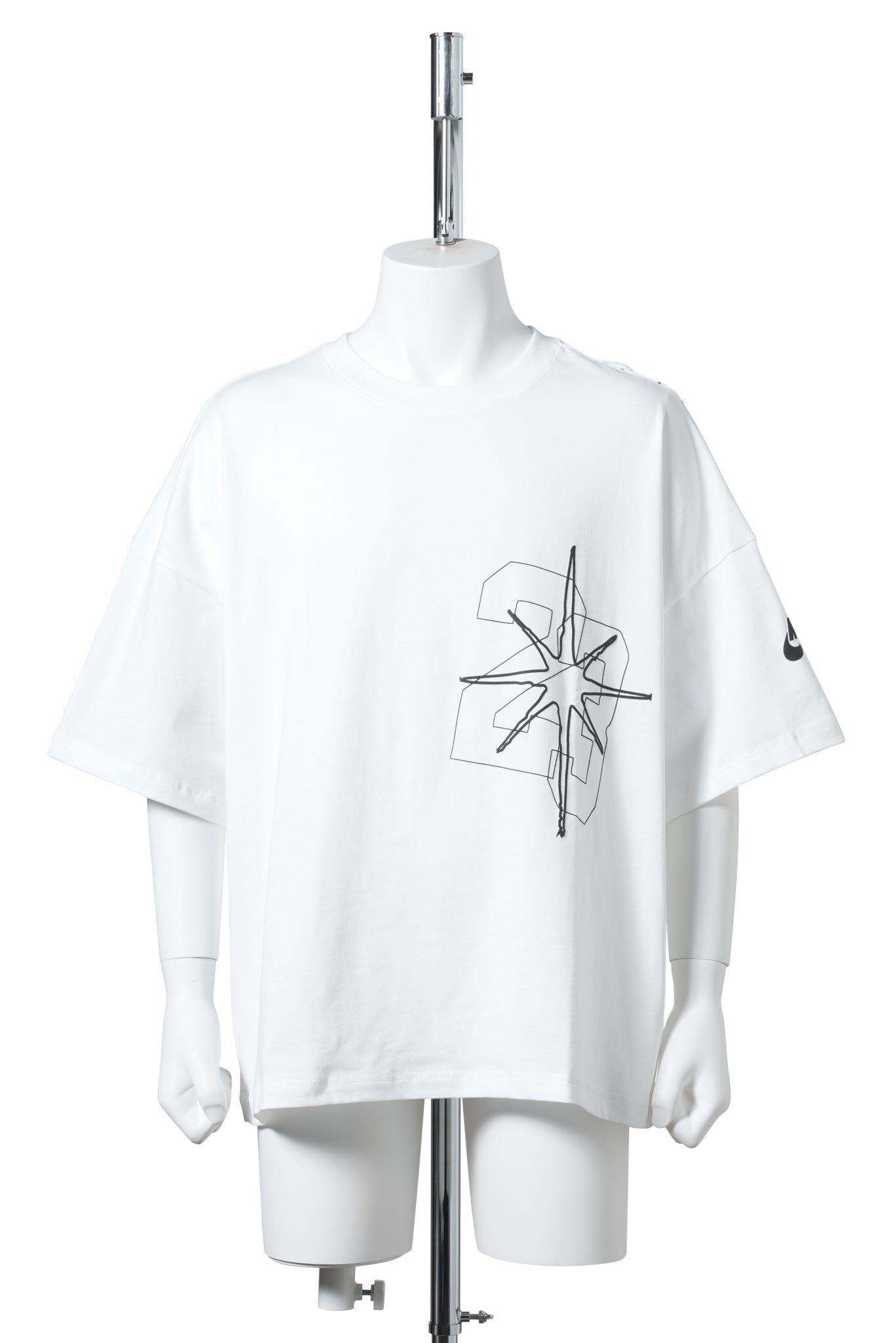 JORDAN BRAND M J BLK CAT STAR SS TEE / 100:WHITE