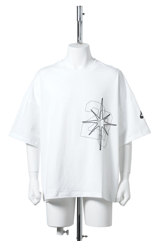JORDAN BRAND M J BLK CAT STAR SS TEE / 100:WHITE