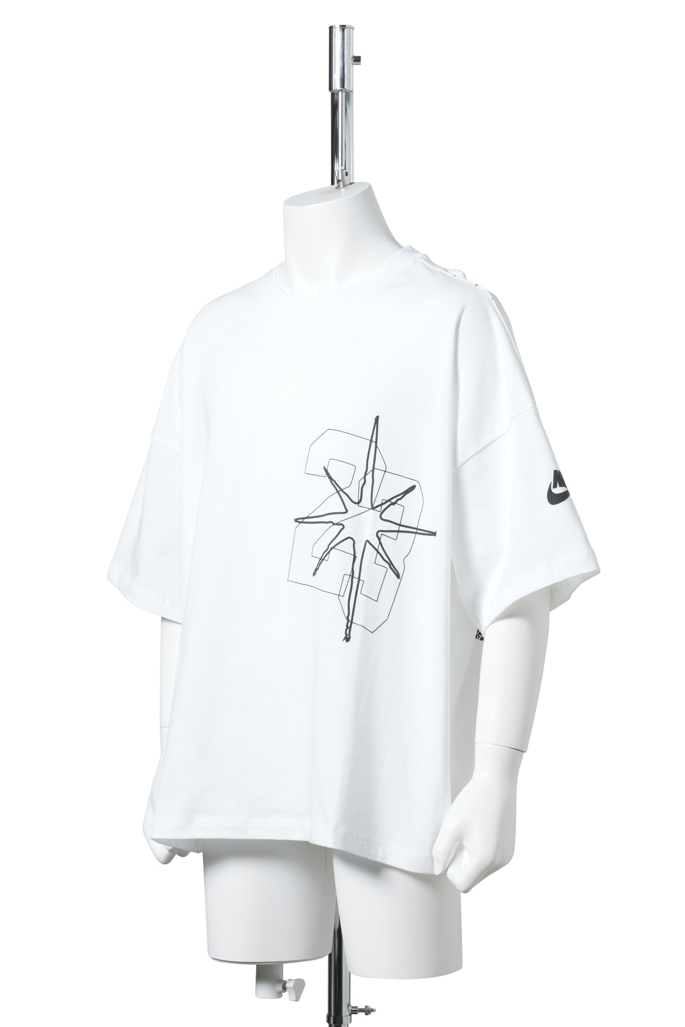 JORDAN BRAND M J BLK CAT STAR SS TEE / 100:WHITE