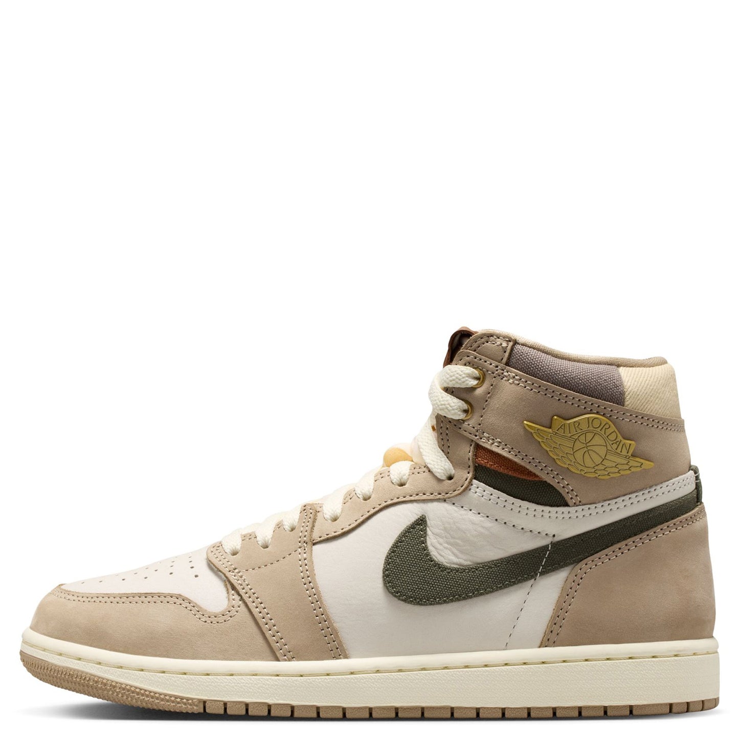 WMNS AIR JORDAN 1 RETRO HI OG / 201:KHAKI/MULTI-COLOR-SAIL