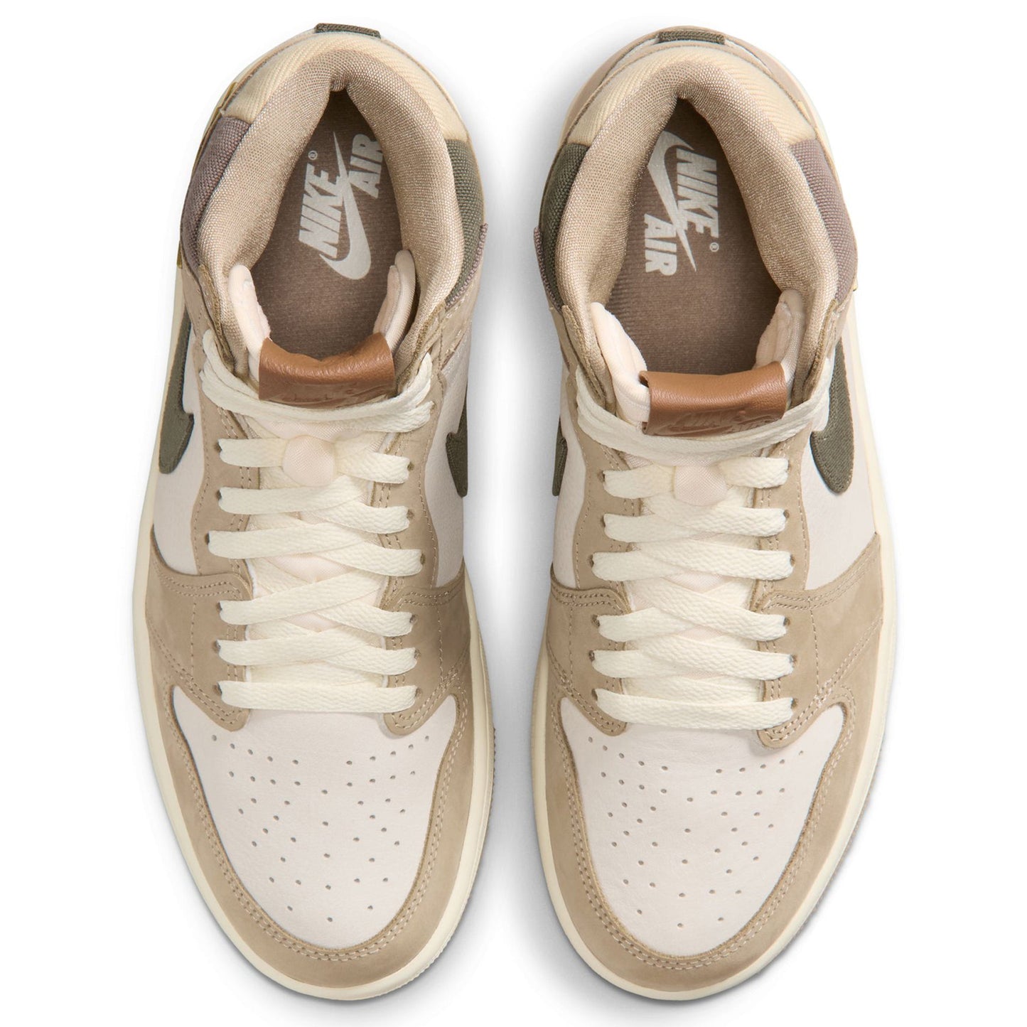 WMNS AIR JORDAN 1 RETRO HI OG / 201:KHAKI/MULTI-COLOR-SAIL