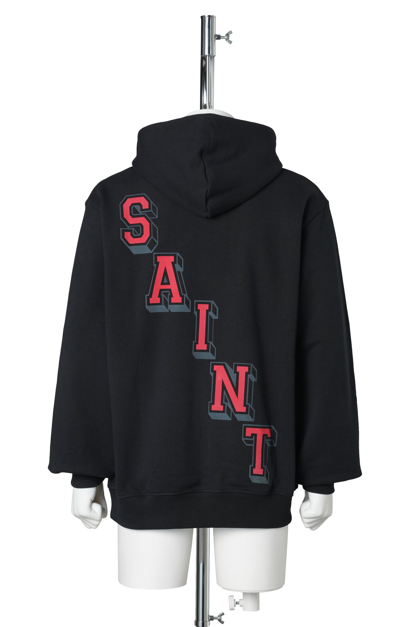 JORDAN SM FLEECE L/S HOODIE / 010:BLACK/WHITE/(UNIVERSITY RED)