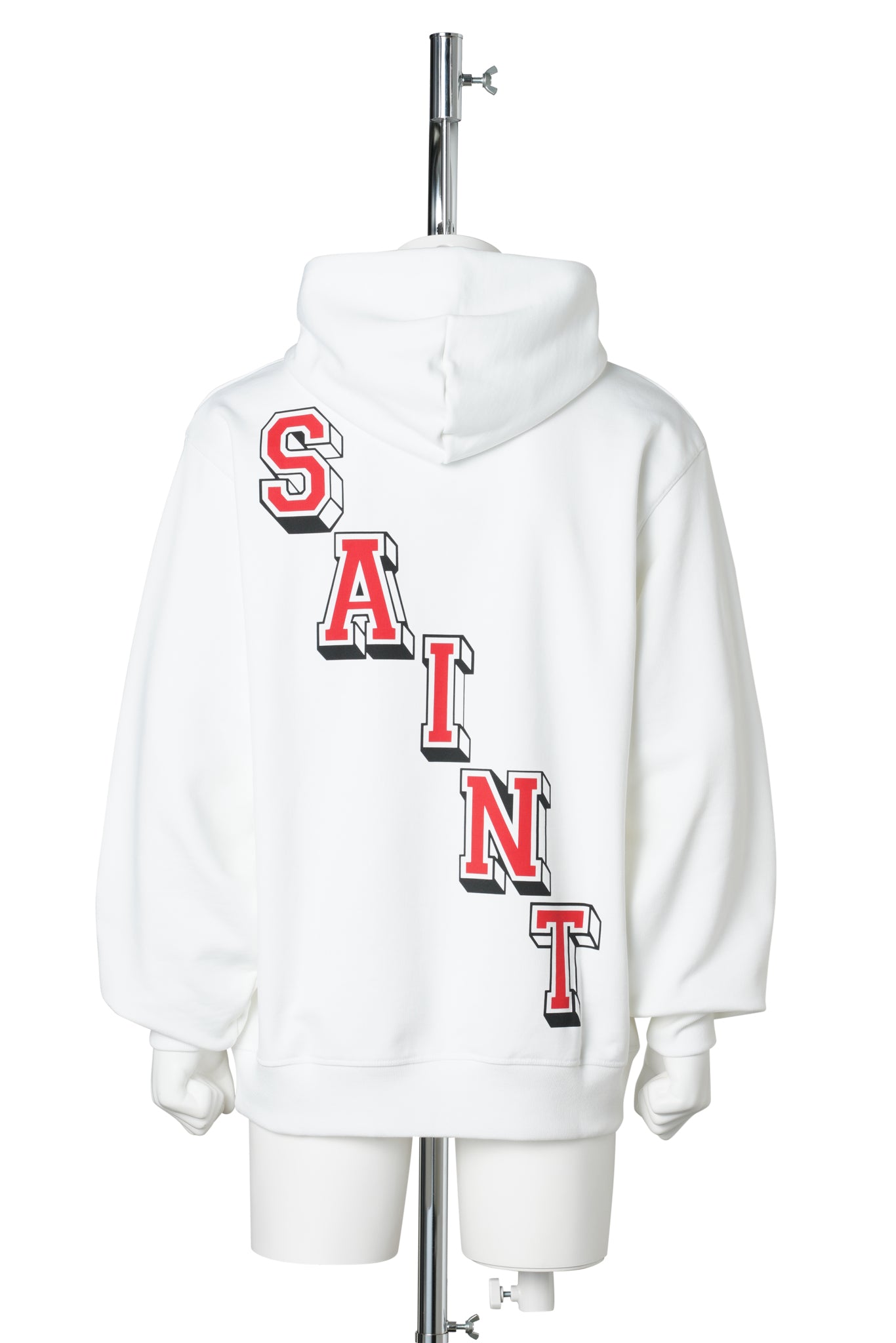 JORDAN SM FLEECE L/S HOODIE / 100:WHITE/BLACK/(UNIVERSITY RED)