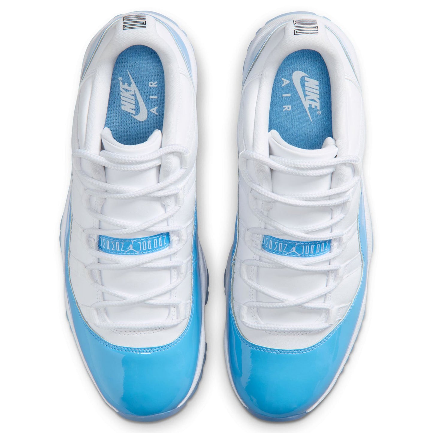 AIR JORDAN 11 RETRO LOW / 100:WHITE/UNIVERSITY BLUE-BLACK