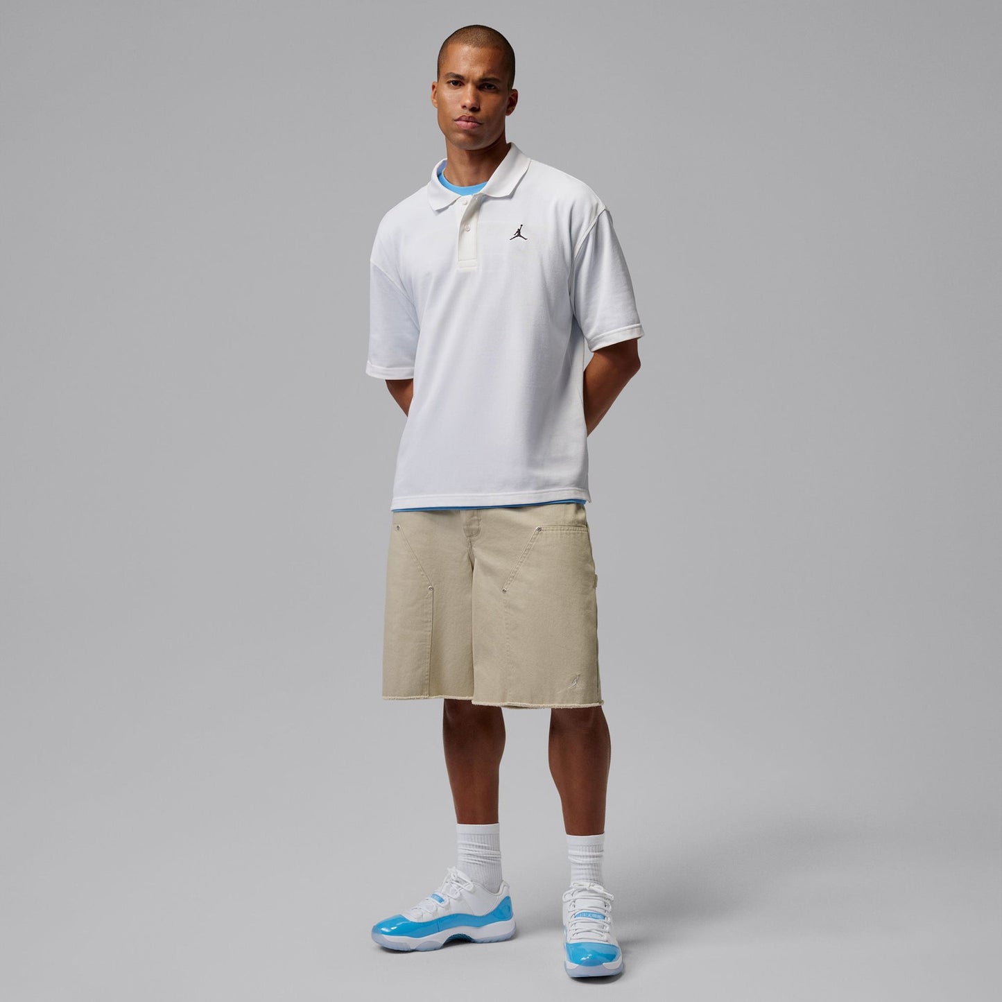 AIR JORDAN 11 RETRO LOW / 100:WHITE/UNIVERSITY BLUE-BLACK