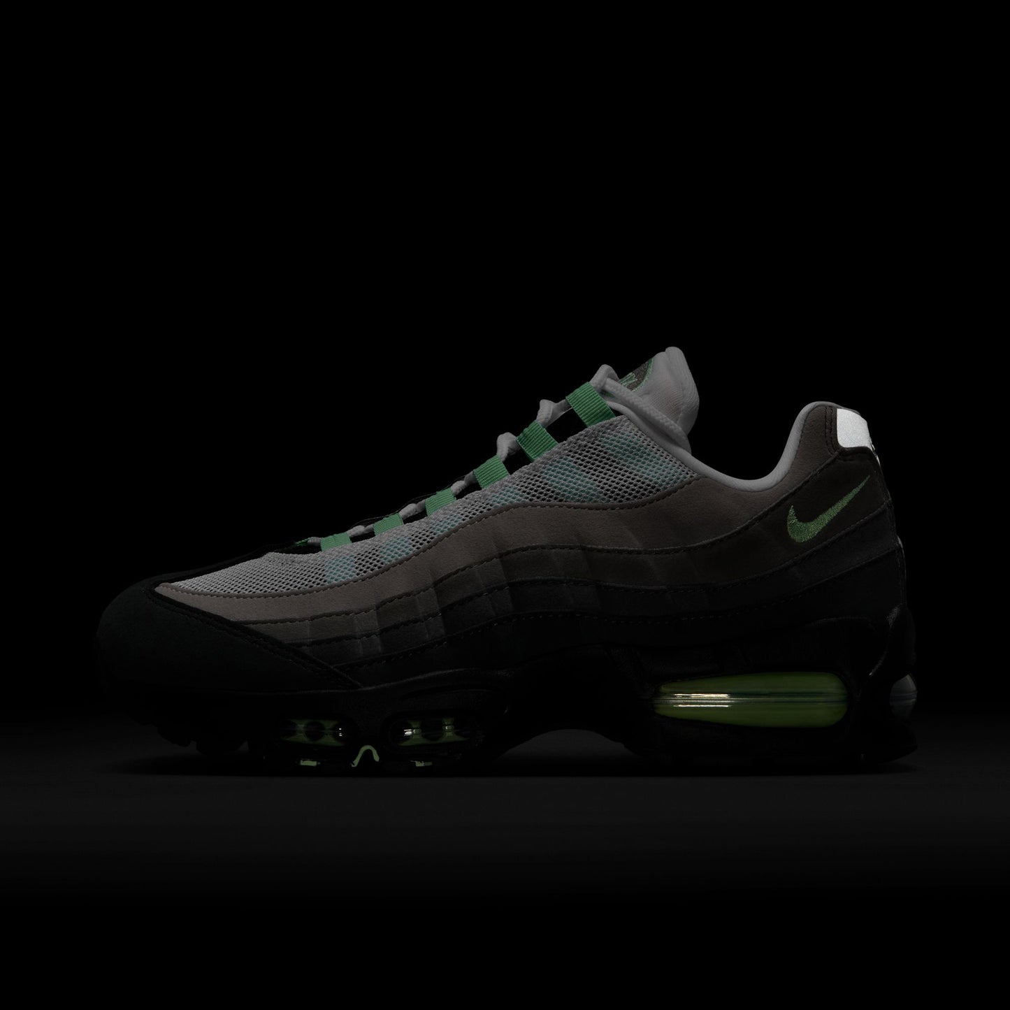 W NIKE AIR MAX 95 BIG BUBBLE / 005:BLACK/FRESH MINT-WHITE