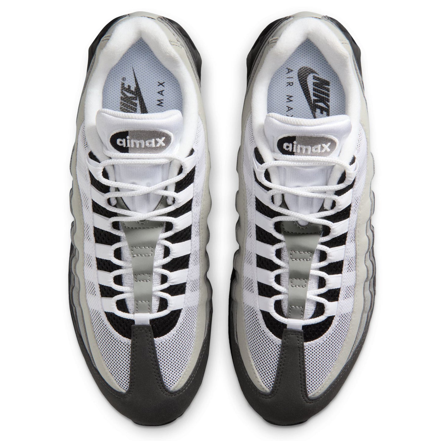 NIKE AIR MAX 95 BIG BUBBLE / 007:BLACK/WHITE-MEDIUM ASH