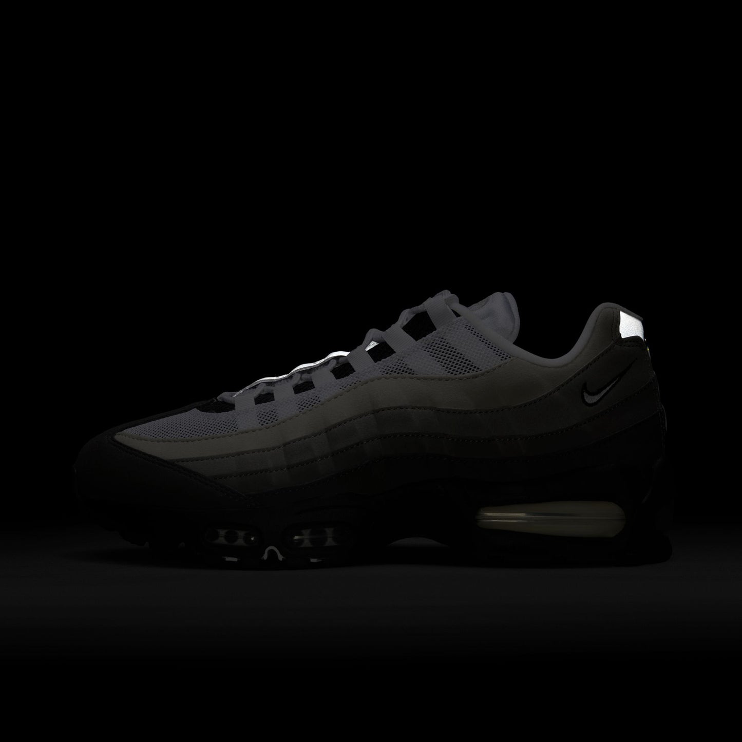 NIKE AIR MAX 95 BIG BUBBLE / 007:BLACK/WHITE-MEDIUM ASH