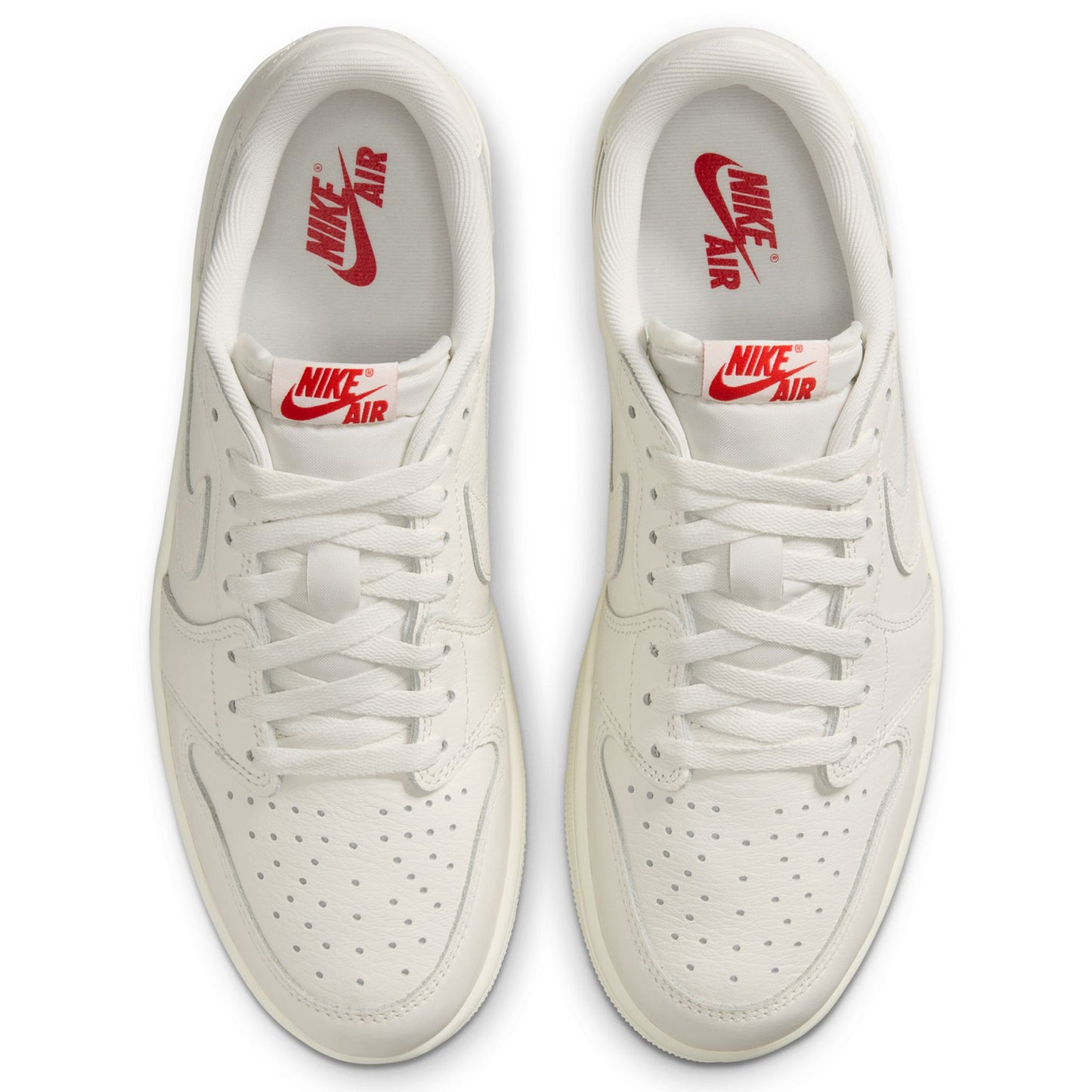 AIR JORDAN 1 RETRO LOW OG / 100:SAIL/SAIL-UNIVERSITY RED