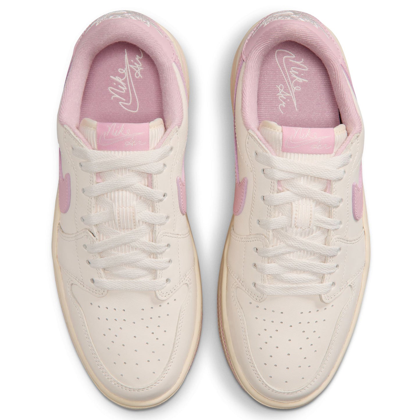 WMNS AIR JORDAN 1 TRIPLE STACK / 101:PALE IVORY/ICED CARMINE-MUSLIN