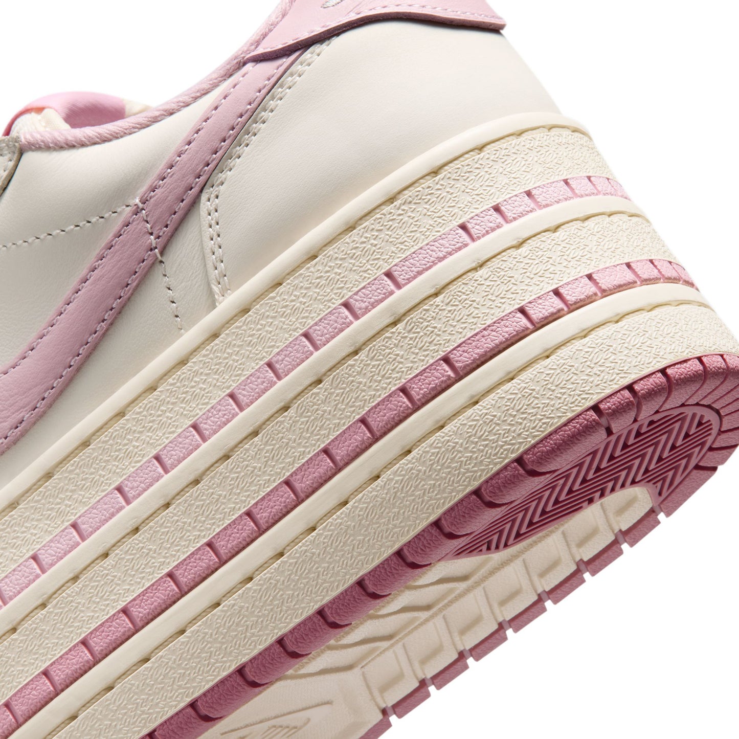 WMNS AIR JORDAN 1 TRIPLE STACK / 101:PALE IVORY/ICED CARMINE-MUSLIN