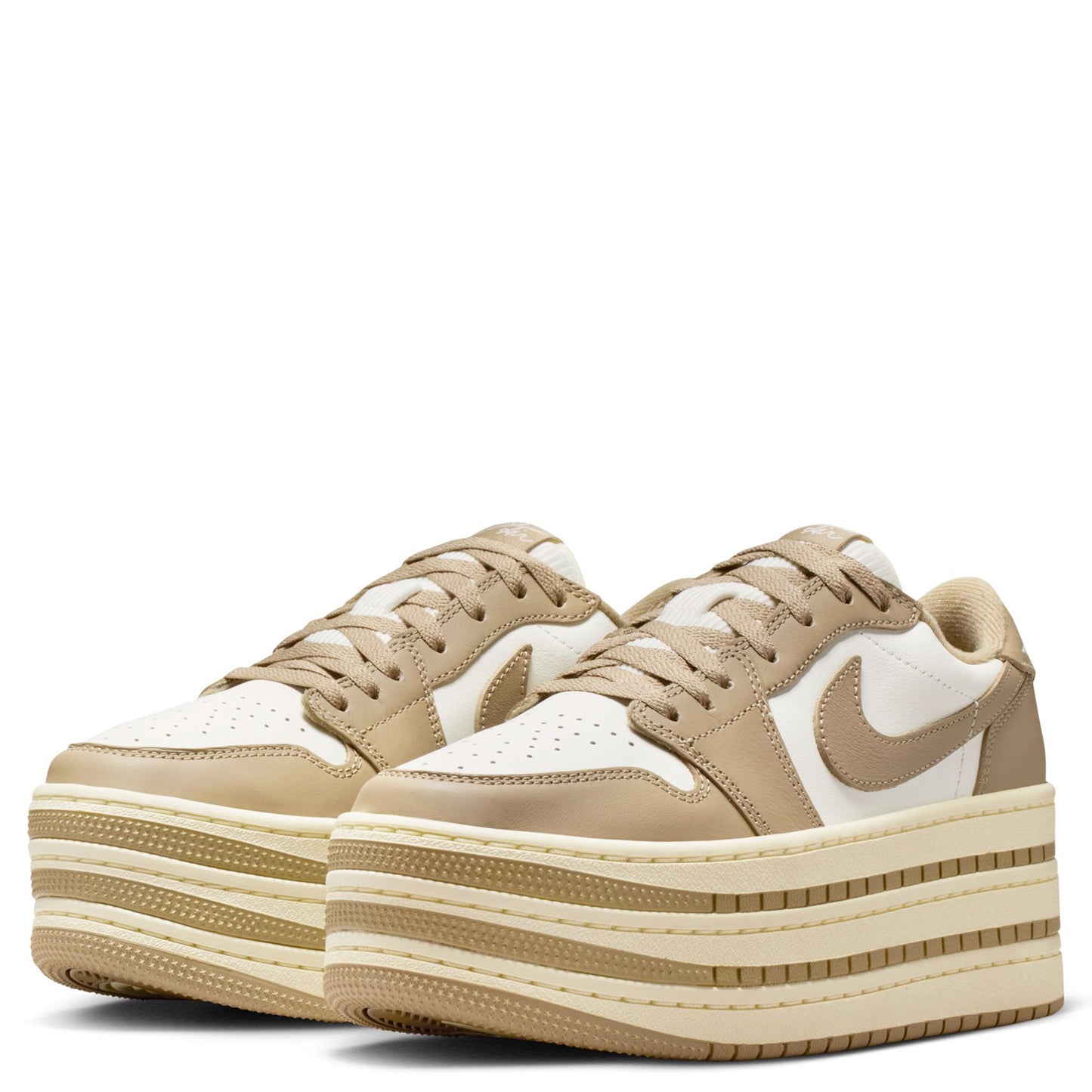 WMNS AIR JORDAN 1 TRIPLE STACK / 200:KHAKI/KHAKI-SAIL-COCONUT MILK