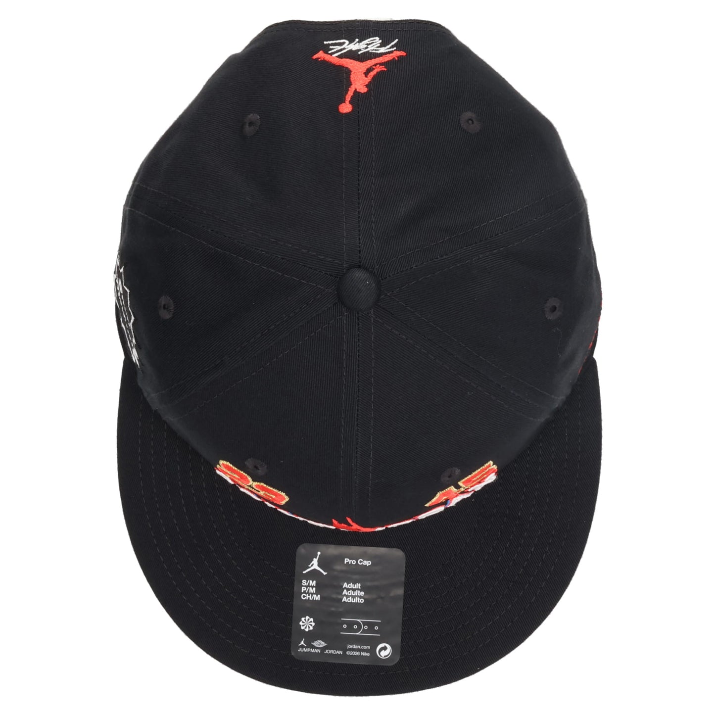 JORDAN PRO S FB STM CAP / 010:BLACK/(CHALLENGE RED)