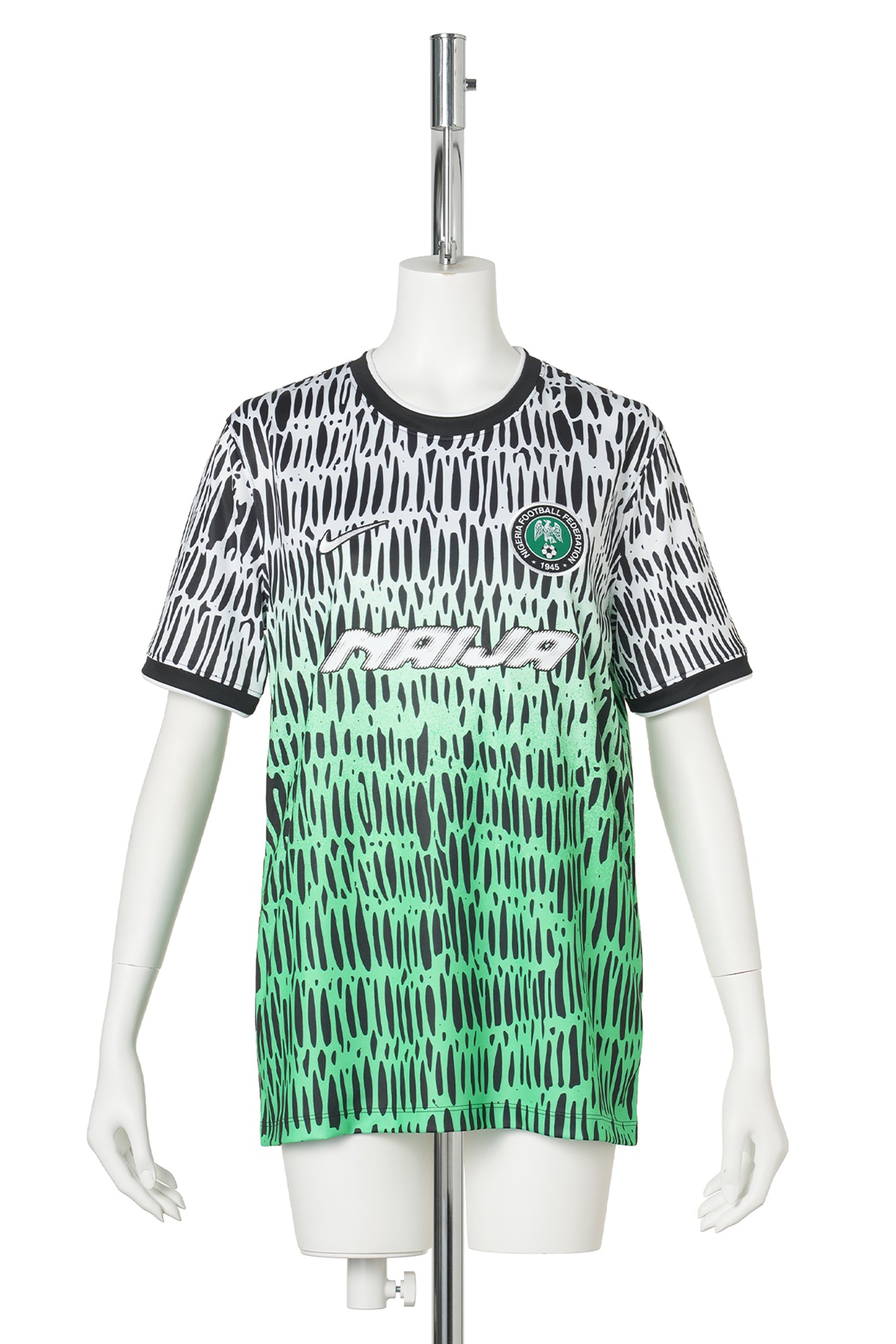 Nigeria x Slawn NIKE YTH NFX DF PREMATCH K SHORT SLEEVE TOP / 010:BLACK/WHITE
