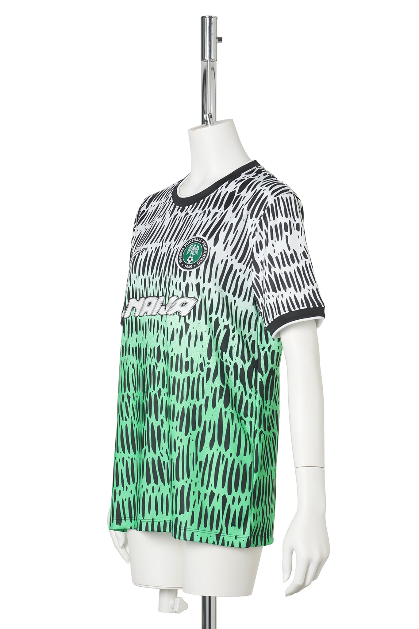 Nigeria x Slawn NIKE YTH NFX DF PREMATCH K SHORT SLEEVE TOP / 010:BLACK/WHITE