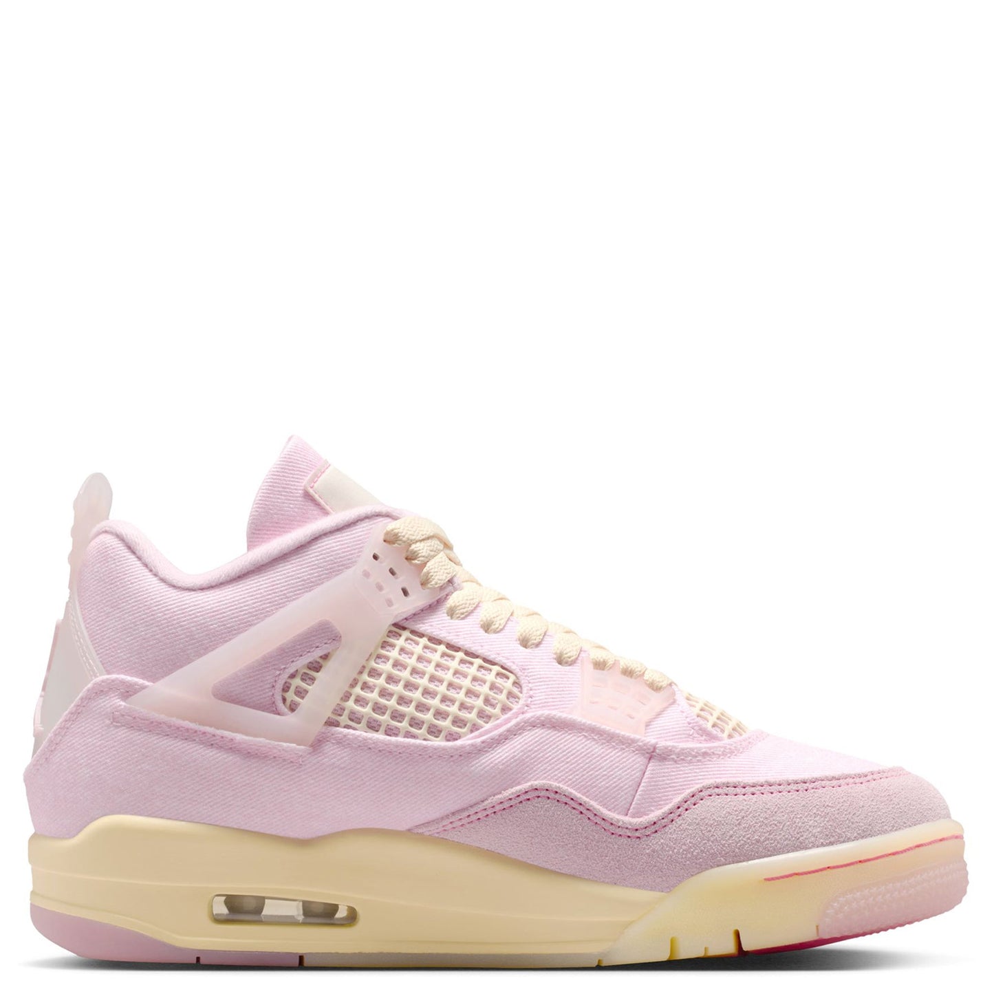 WMNS AIR JORDAN 4 RETRO TEX / 600:PEARL PINK/ICED CARMINE