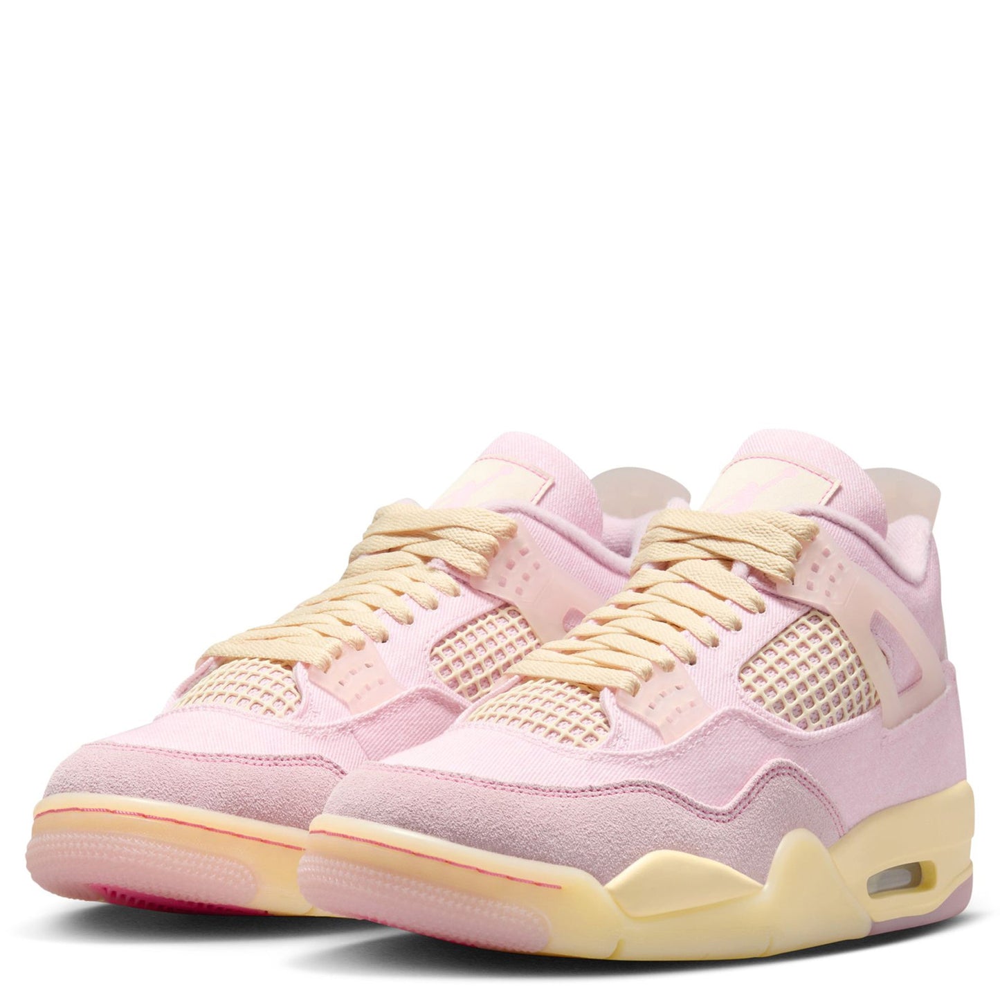 WMNS AIR JORDAN 4 RETRO TEX / 600:PEARL PINK/ICED CARMINE