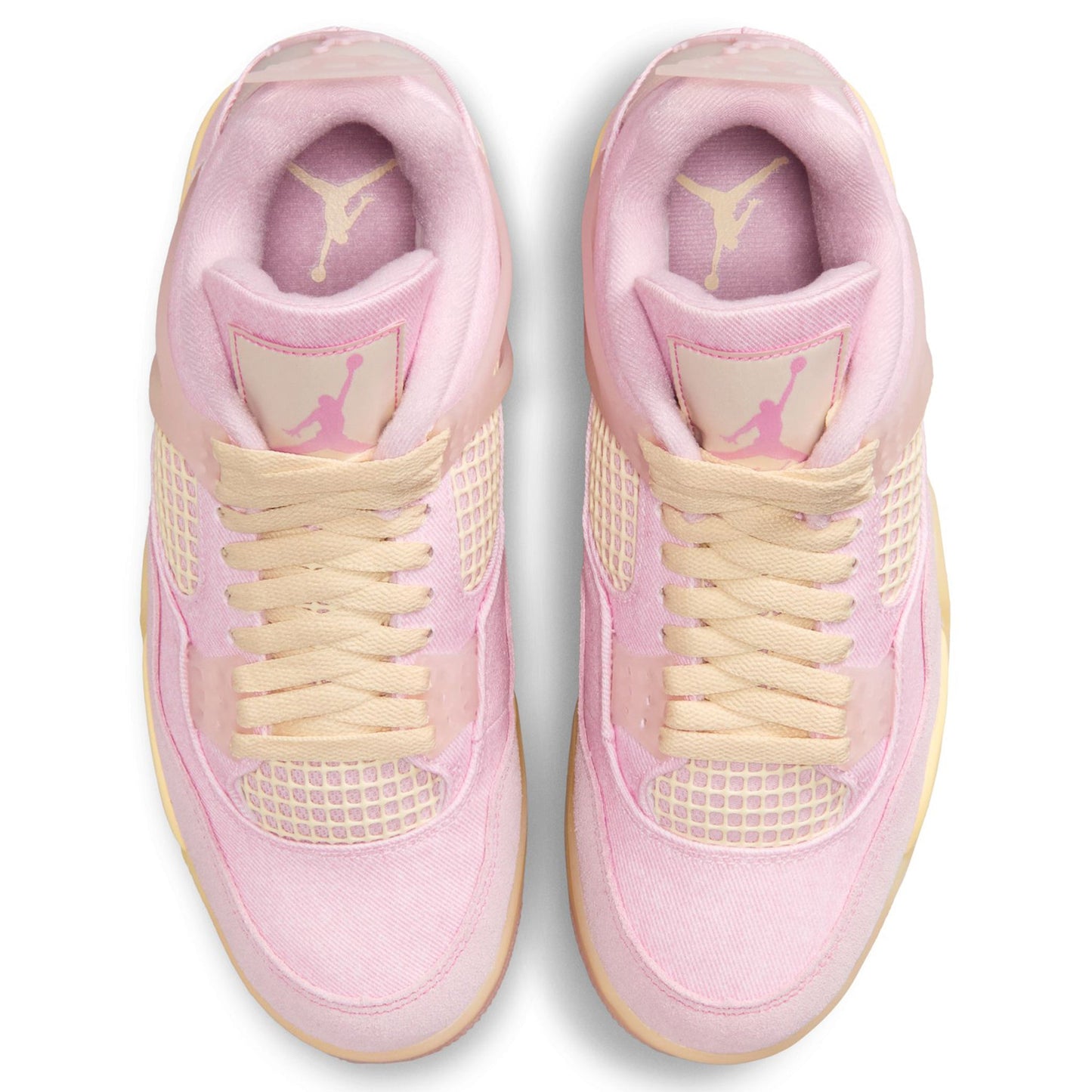 WMNS AIR JORDAN 4 RETRO TEX / 600:PEARL PINK/ICED CARMINE