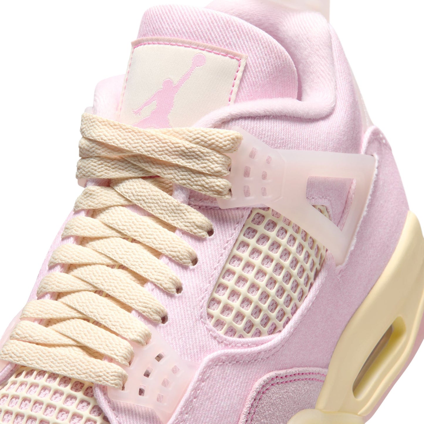 WMNS AIR JORDAN 4 RETRO TEX / 600:PEARL PINK/ICED CARMINE