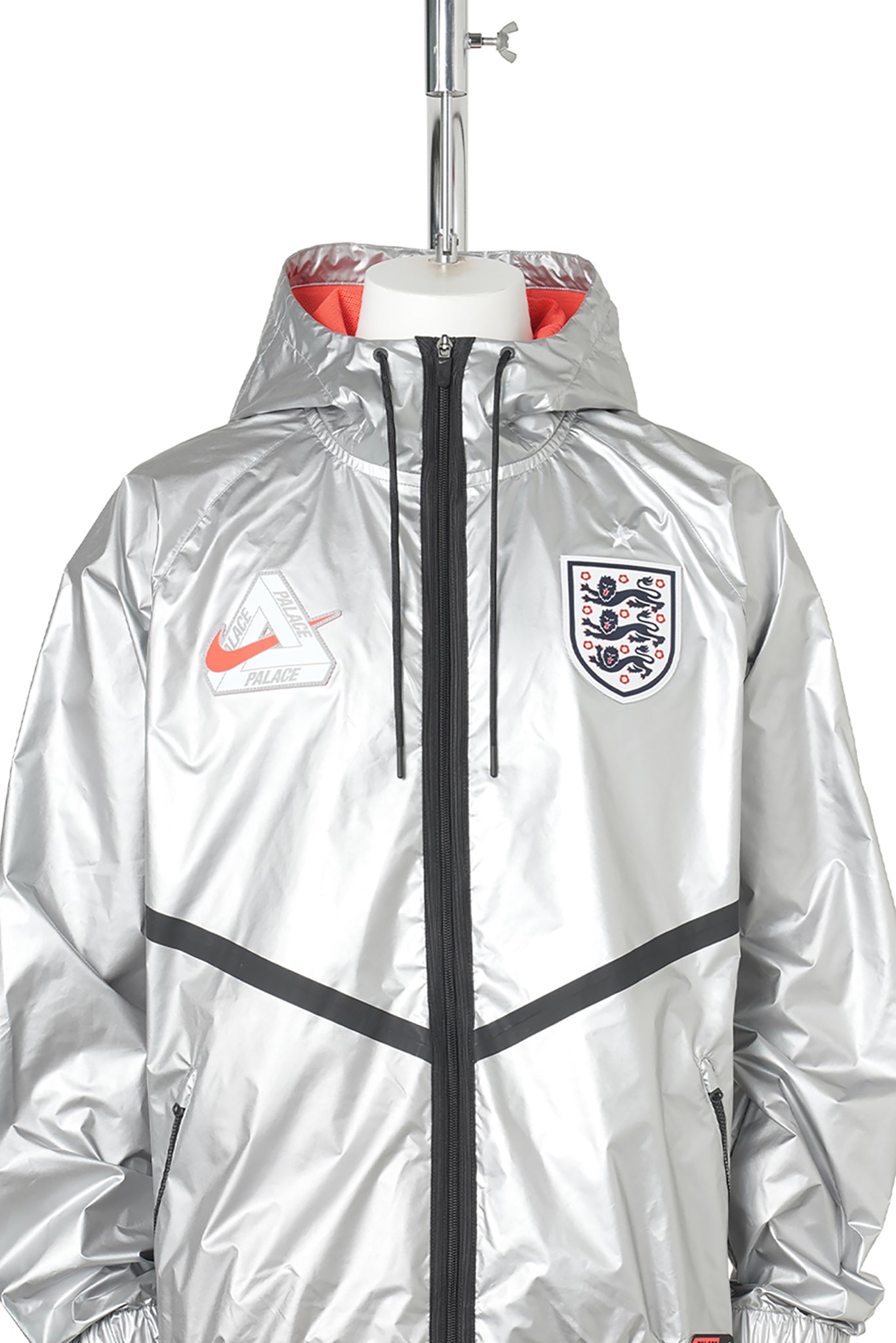 England x PLACE NIKE ENX DRI-FIT KMD X2 ANT JACKET / 052:PEWTER GREY/BRIGHT CRIMSON