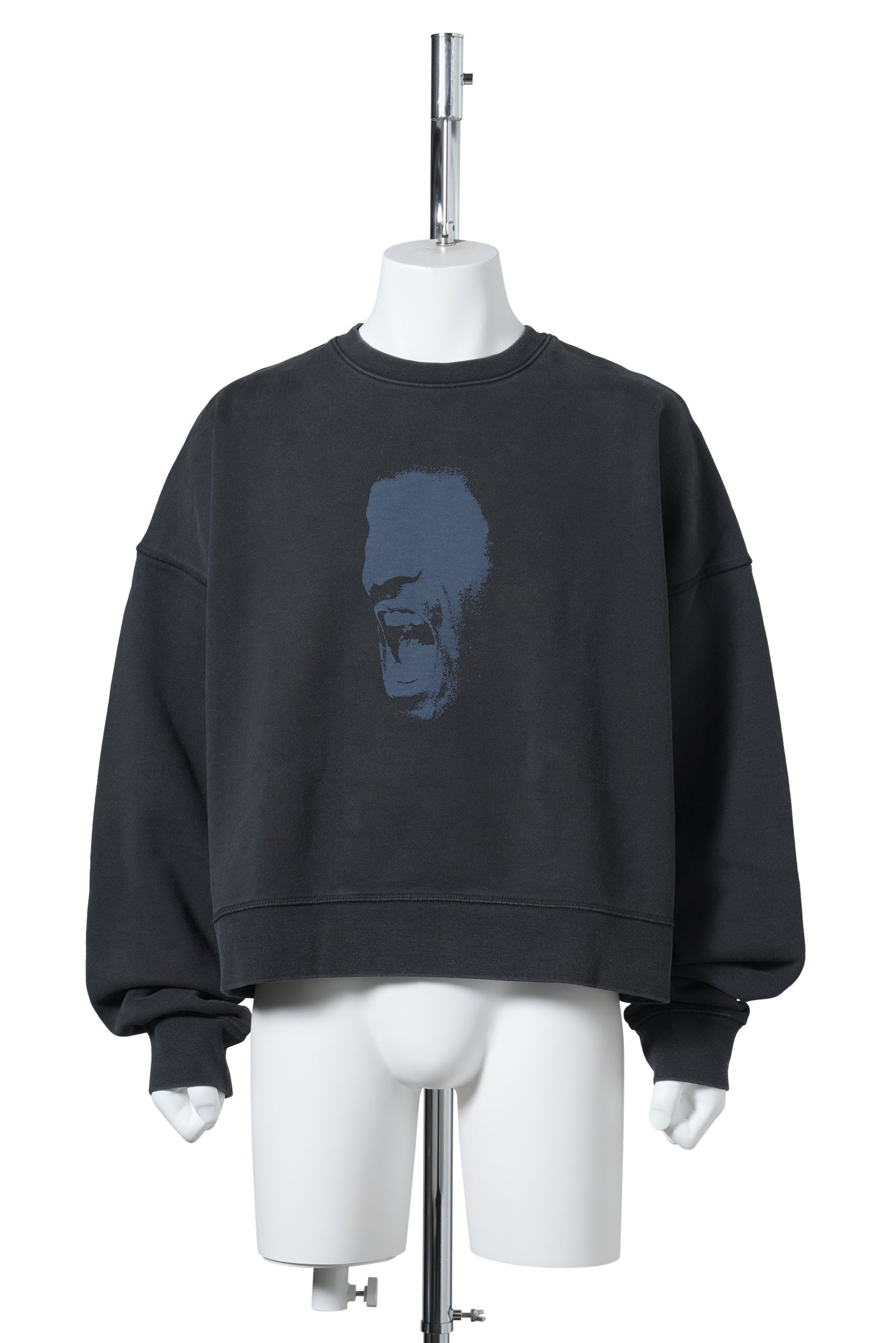 JORDAN IH CROP FLEECE L/S CREW / 010:BLACK