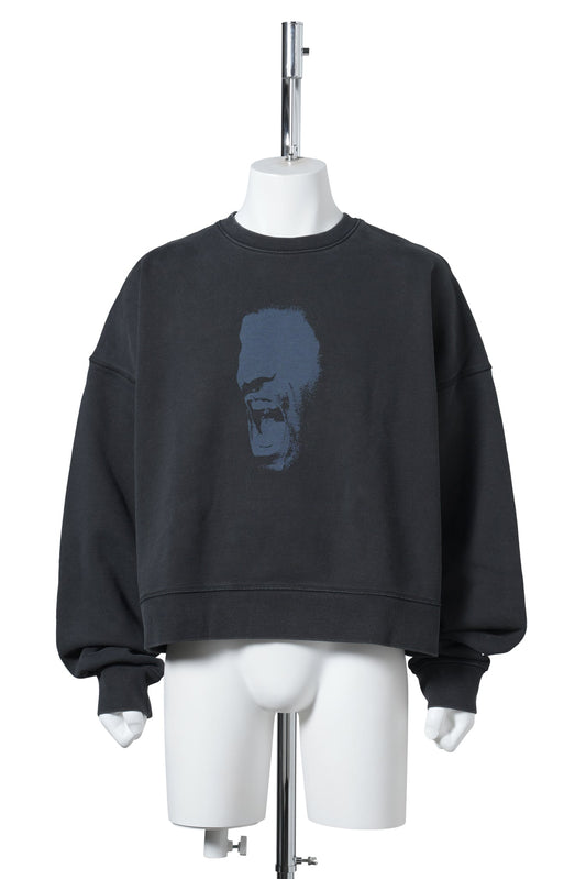 JORDAN IH CROP FLEECE L/S CREW / 010:BLACK