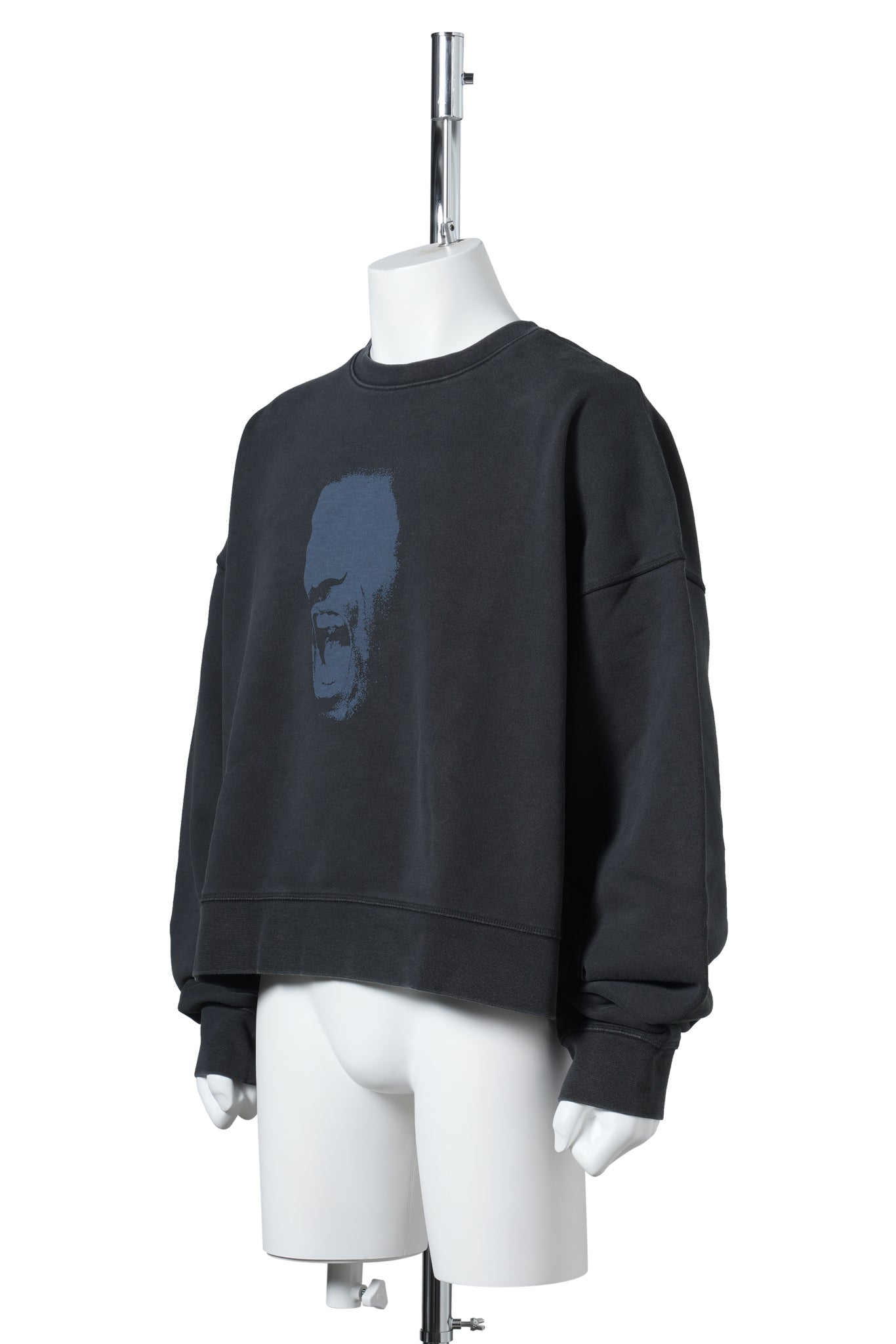 JORDAN IH CROP FLEECE L/S CREW / 010:BLACK