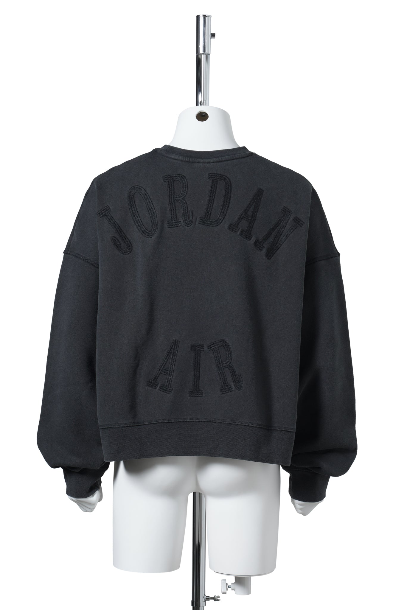 JORDAN IH CROP FLEECE L/S CREW / 010:BLACK