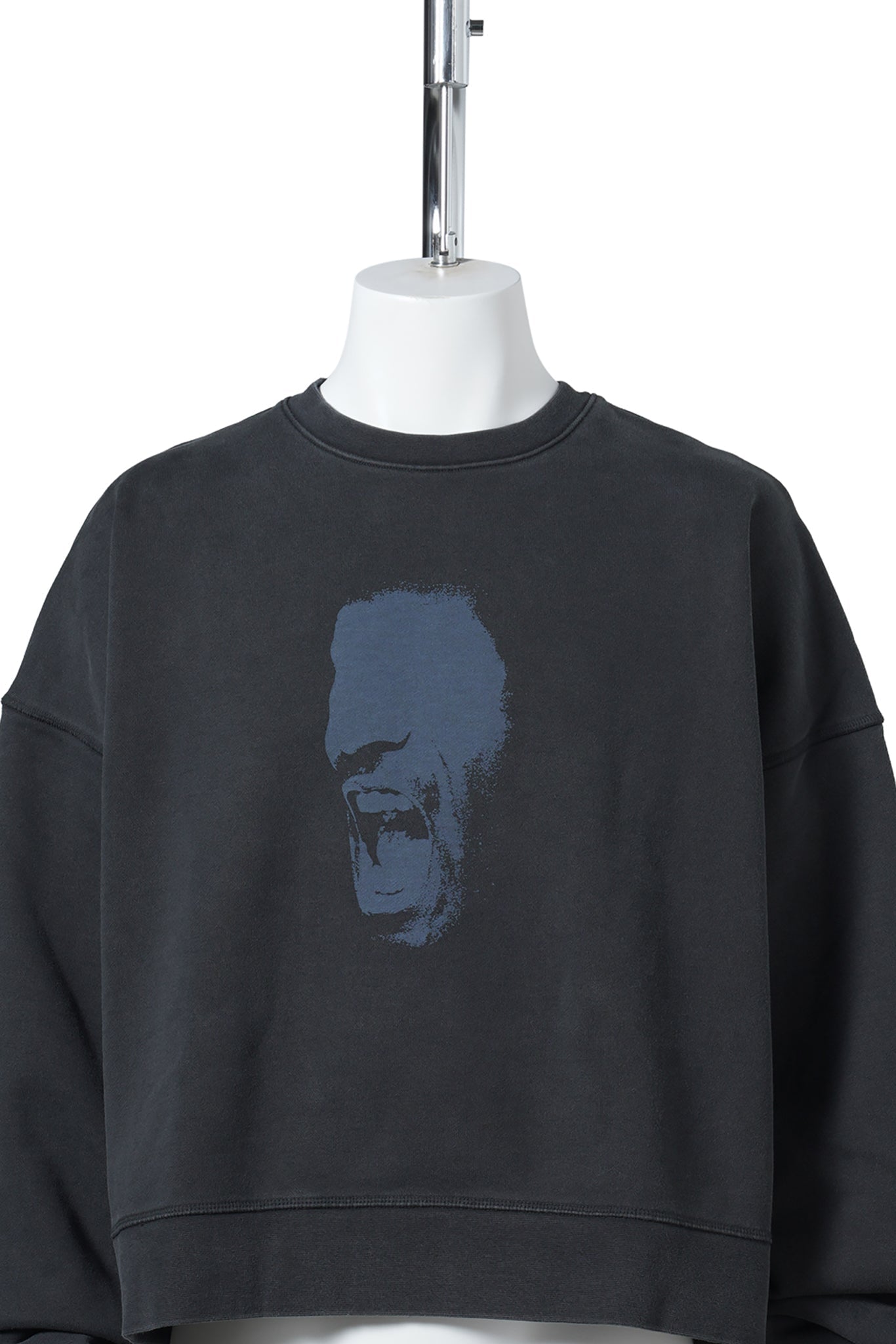 JORDAN IH CROP FLEECE L/S CREW / 010:BLACK