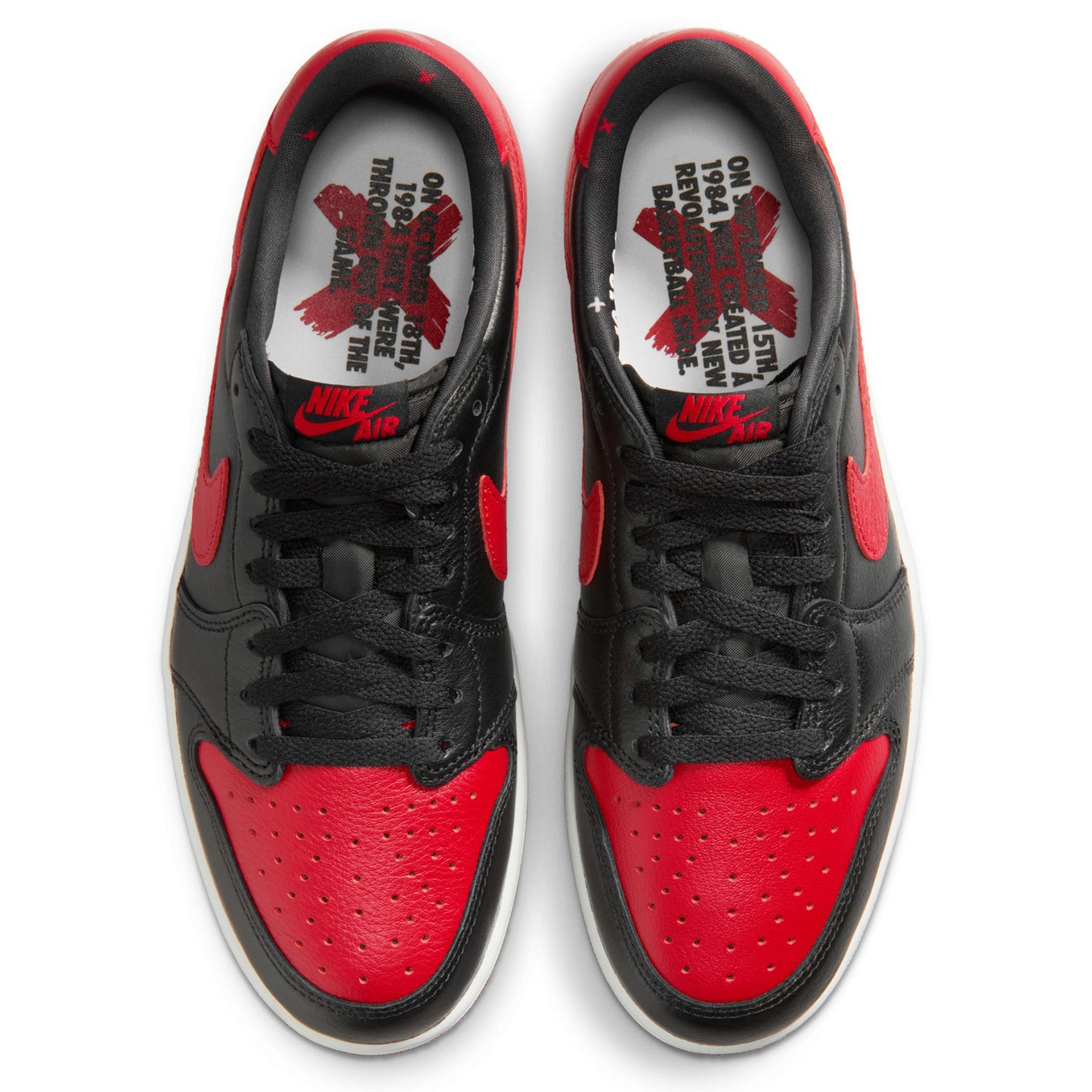AIR JORDAN 1 RETRO LOW OG / 001:BLACK/BLACK-VARSITY RED