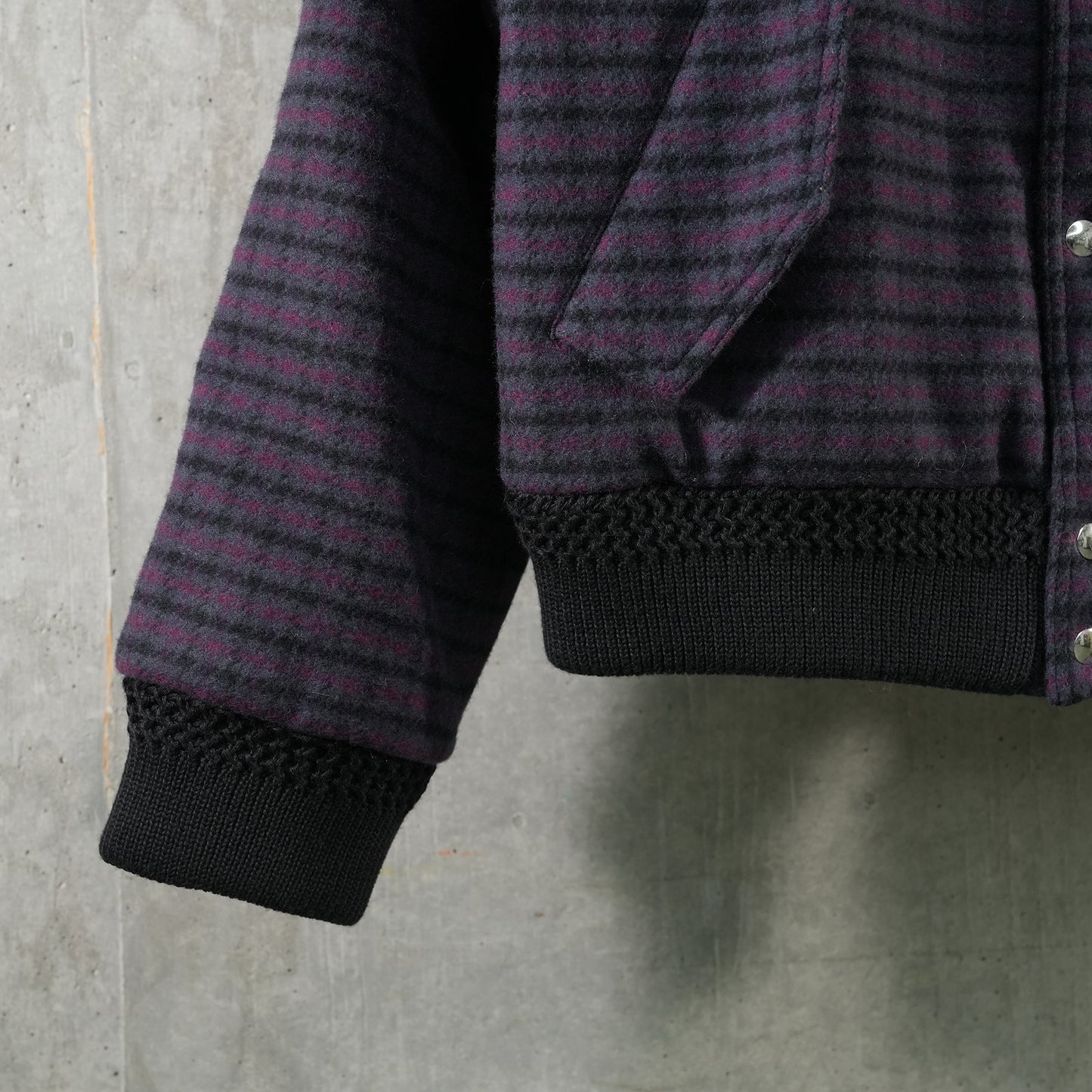 COLTON BOMBER JACKET / DARK PURPLE CHECK