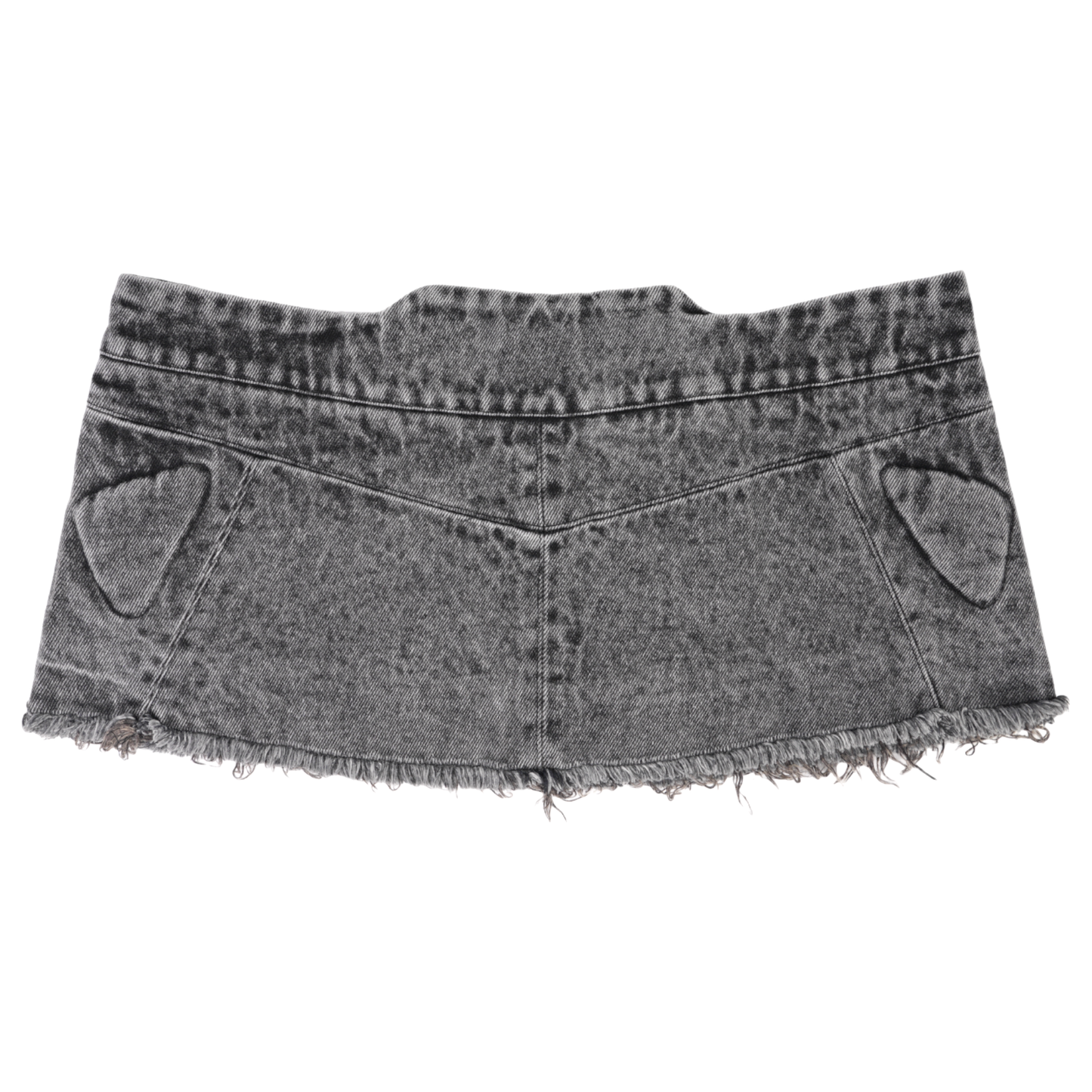 DENIM MINI SKIRT / BLACK DENIM