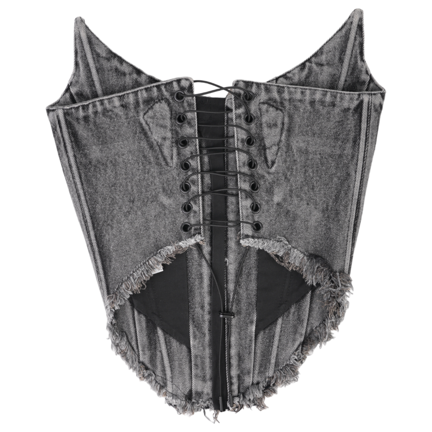 DENIM CORSET / BLACK DENIM