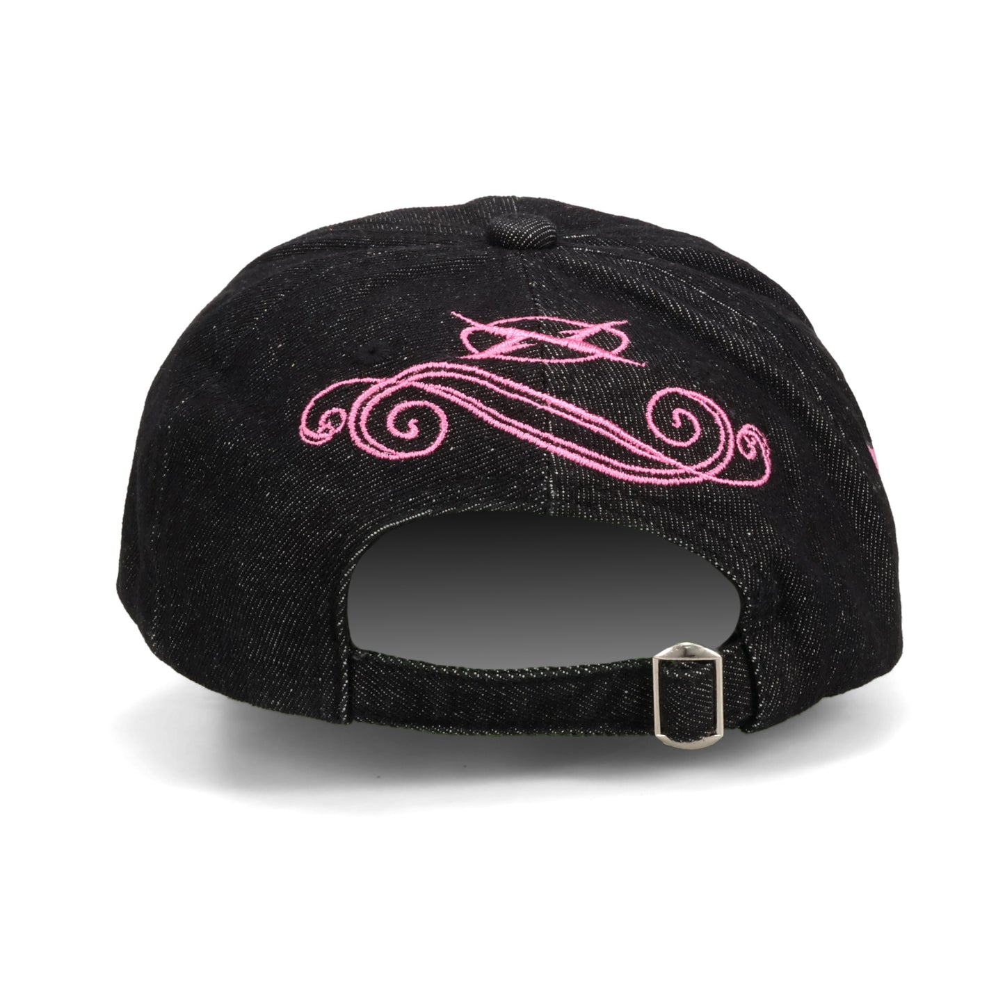 DENIM SLOGAN CAP / BLACK