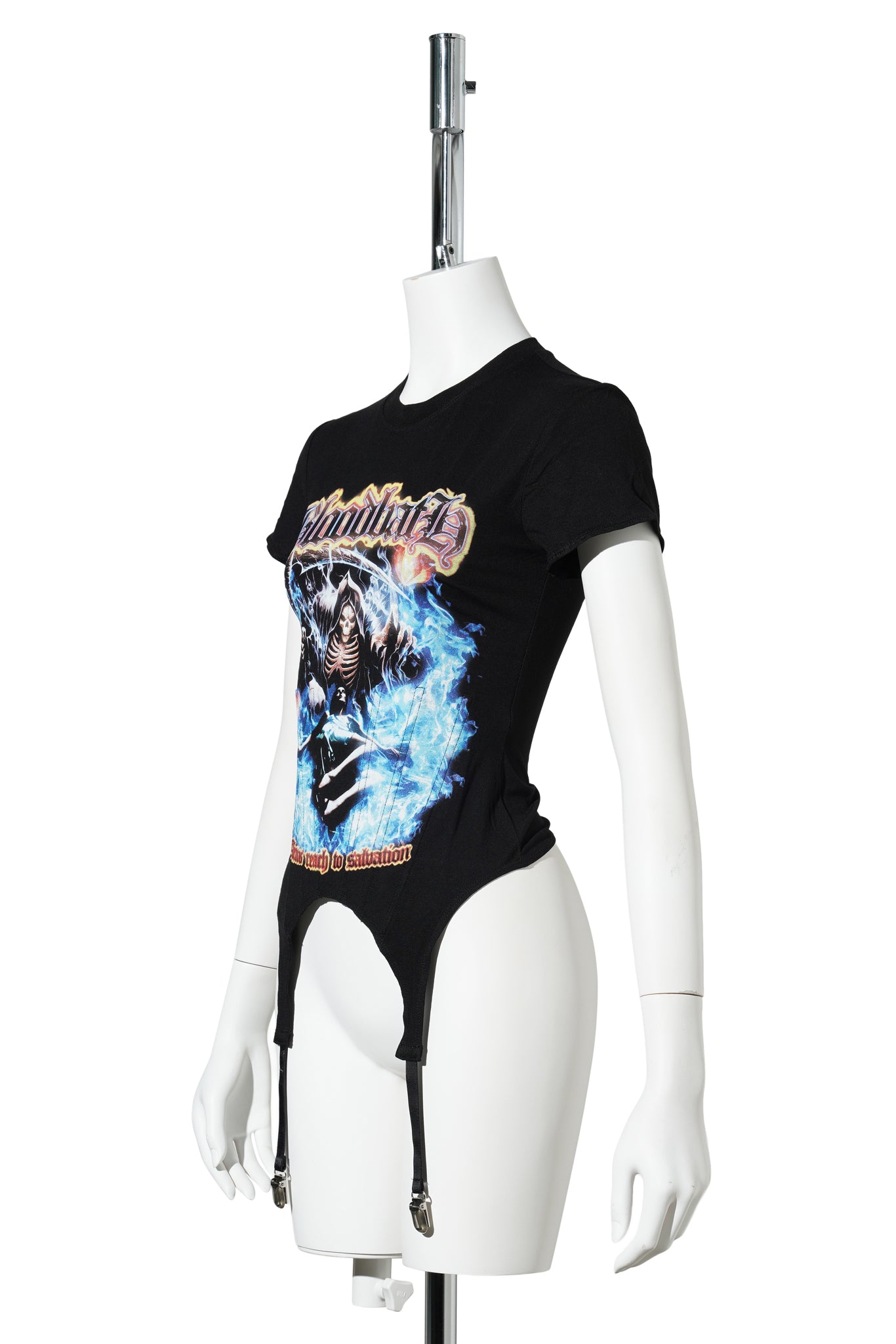 BONJOUR CORSET MINI T-SHIRT / RED PRINT