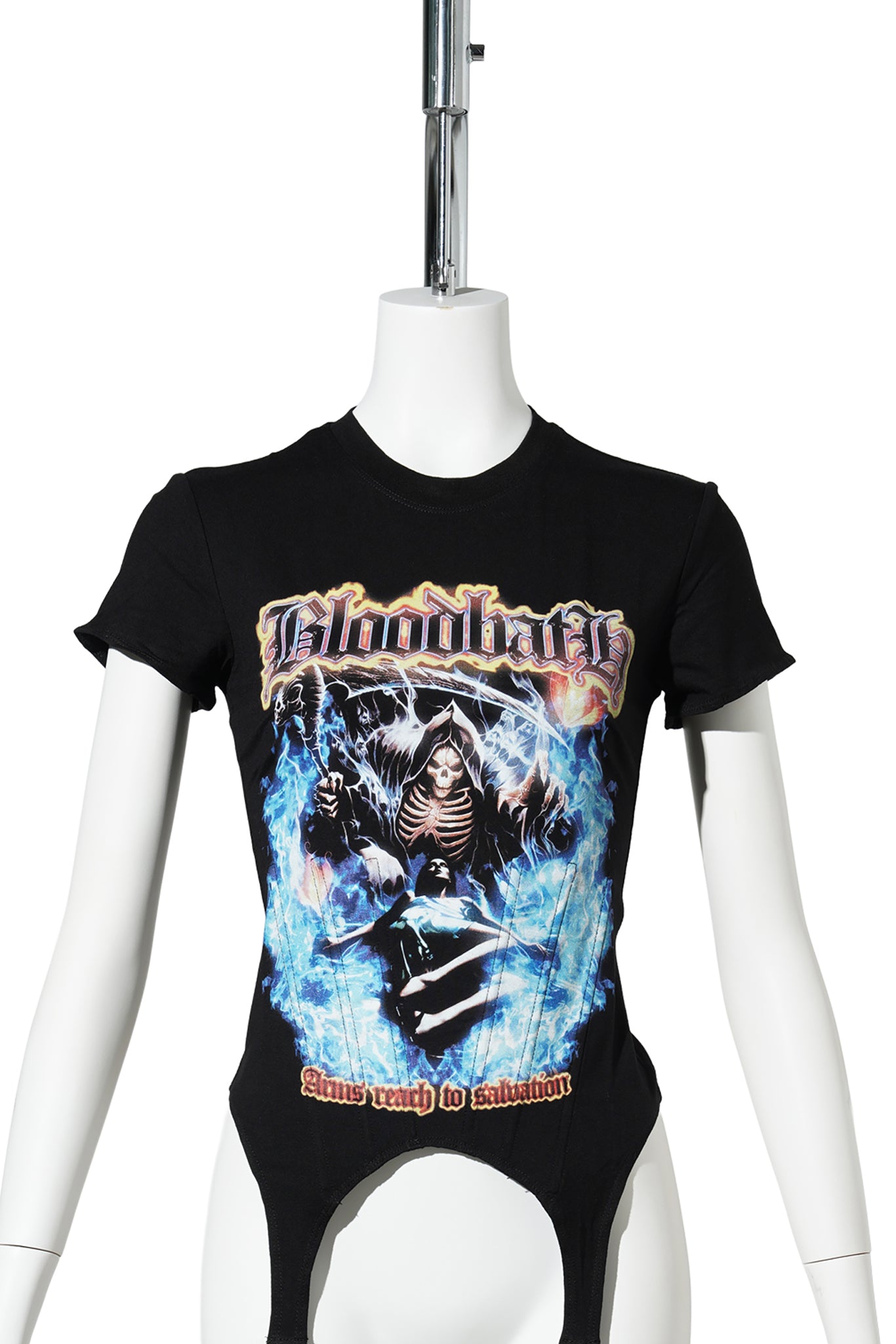 BONJOUR CORSET MINI T-SHIRT / RED PRINT