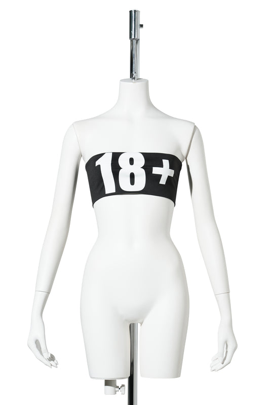 18+ TUBE TOP / BLACK