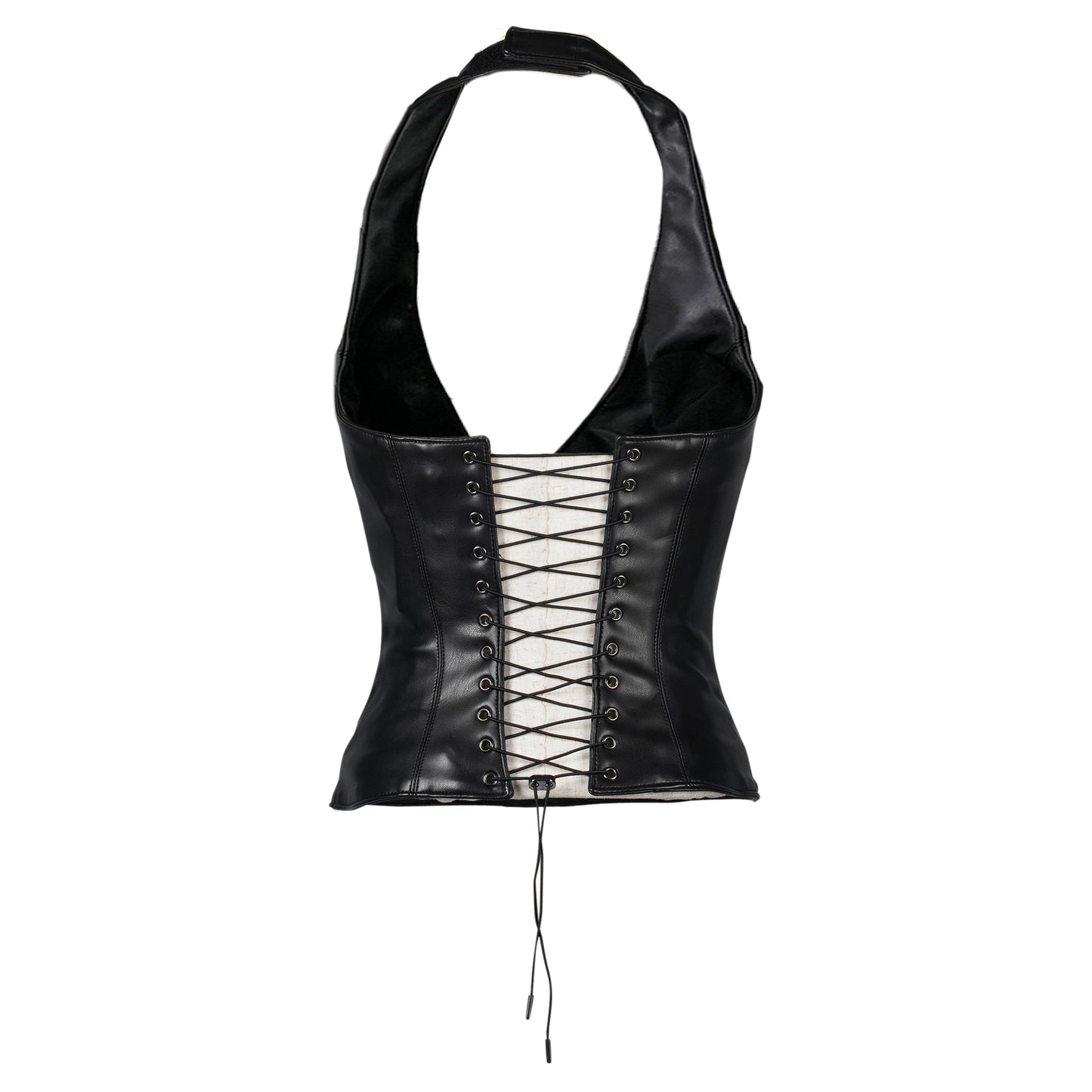 DAGGER HALTER TOP / BLACK