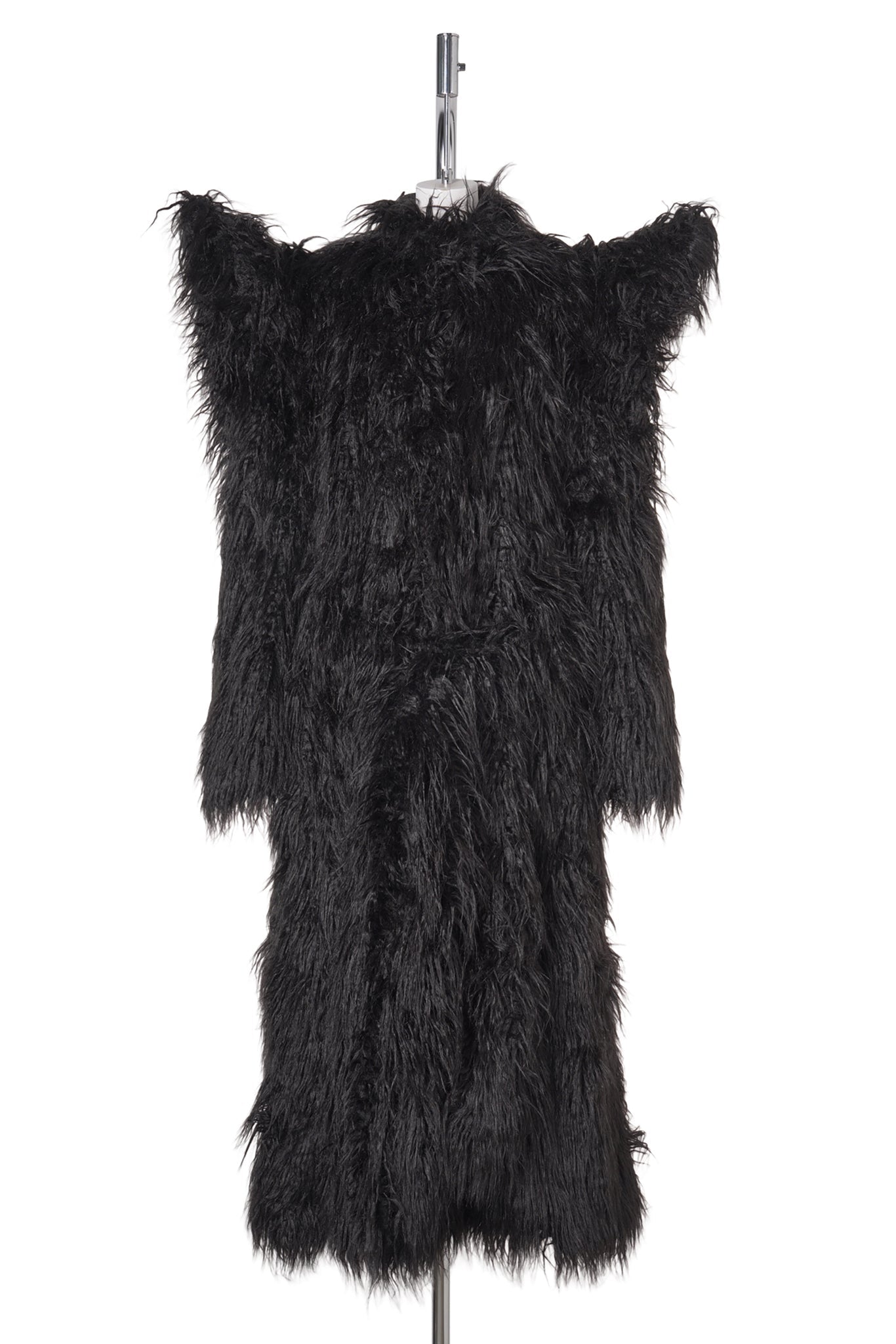 DOOMSDAY FAUX FUR COAT / BLACK
