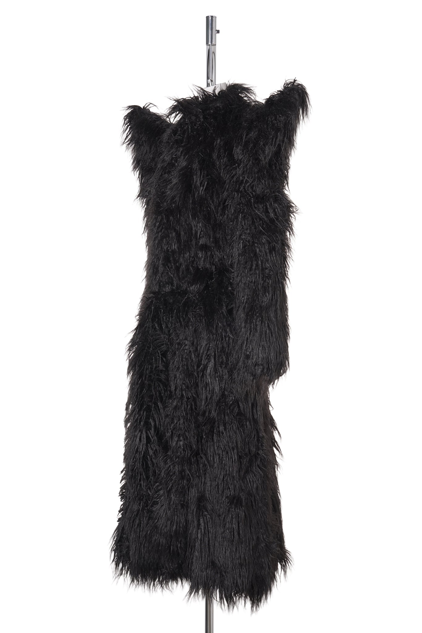 DOOMSDAY FAUX FUR COAT / BLACK