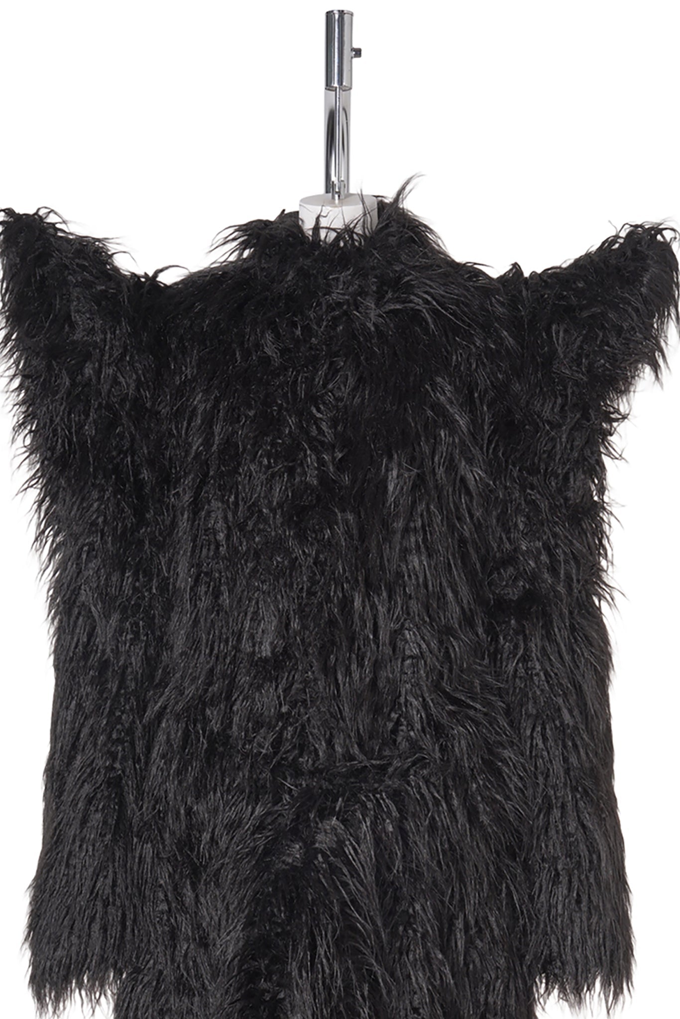 DOOMSDAY FAUX FUR COAT / BLACK